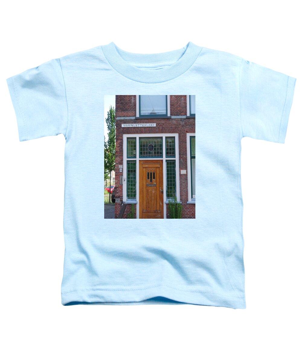 Delft Toddler T-Shirt featuring the photograph Welcome to Delft Holland by Patricia Caron