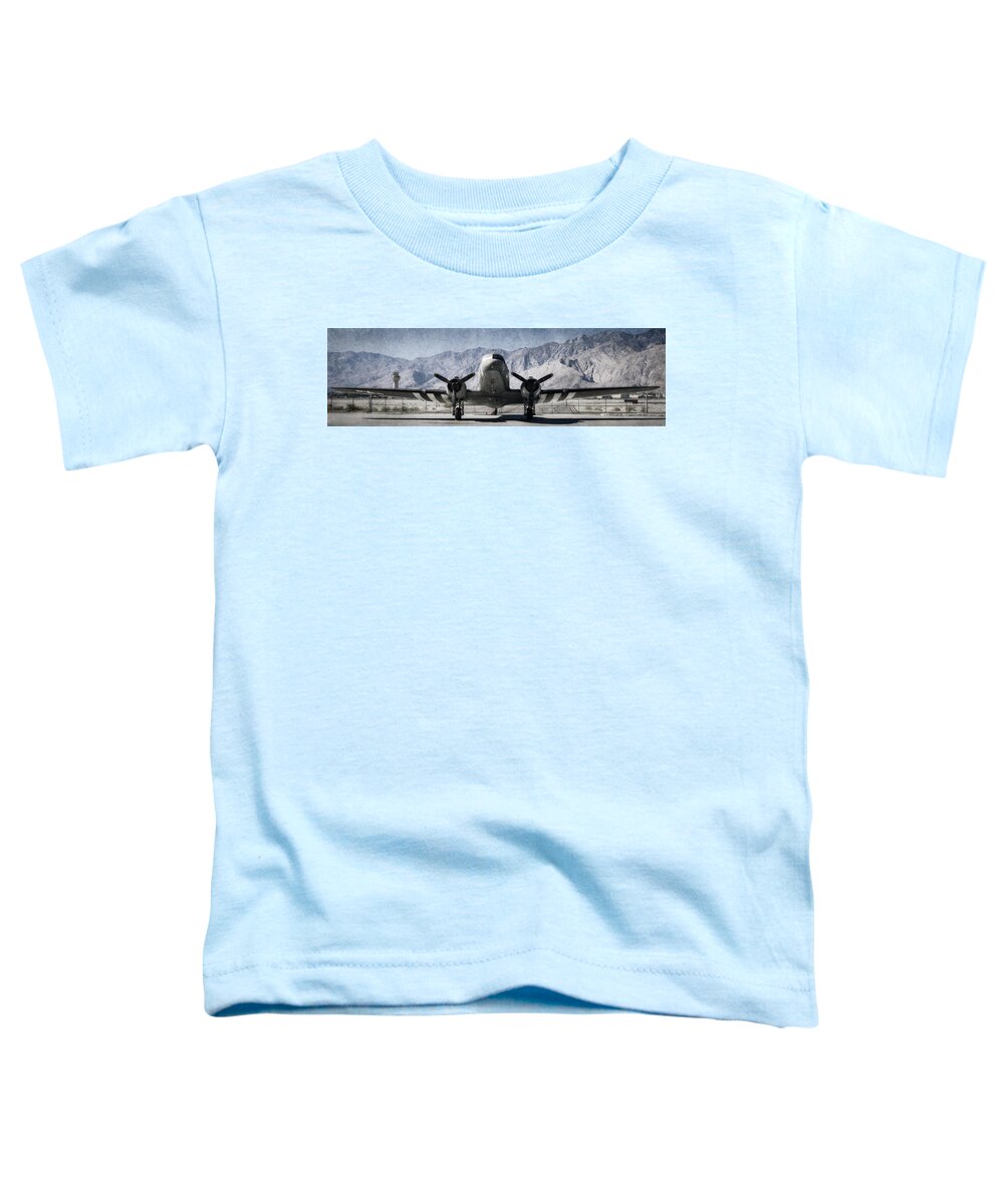 Douglas C-47 Skytrain Toddler T-Shirt featuring the photograph Douglas C-47 Skytrain by Sandra Selle Rodriguez