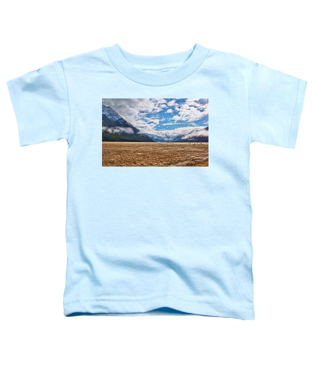 New Zealand Toddler T-Shirt featuring the photograph Eglinton Valley - New Zealand by Steven Ralser