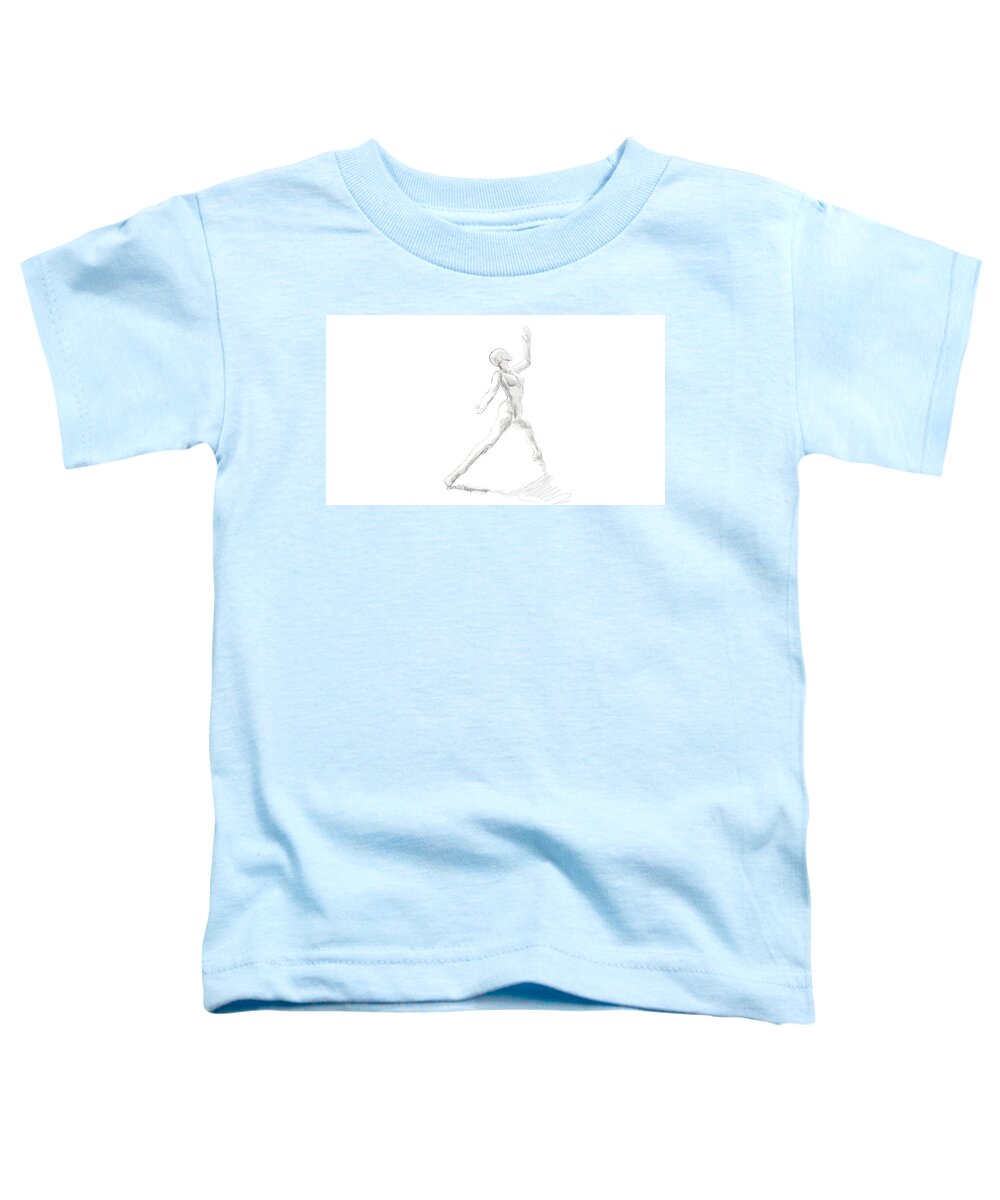 Digital Drawing Toddler T-Shirt featuring the painting first Dance by Jeremy Robinson