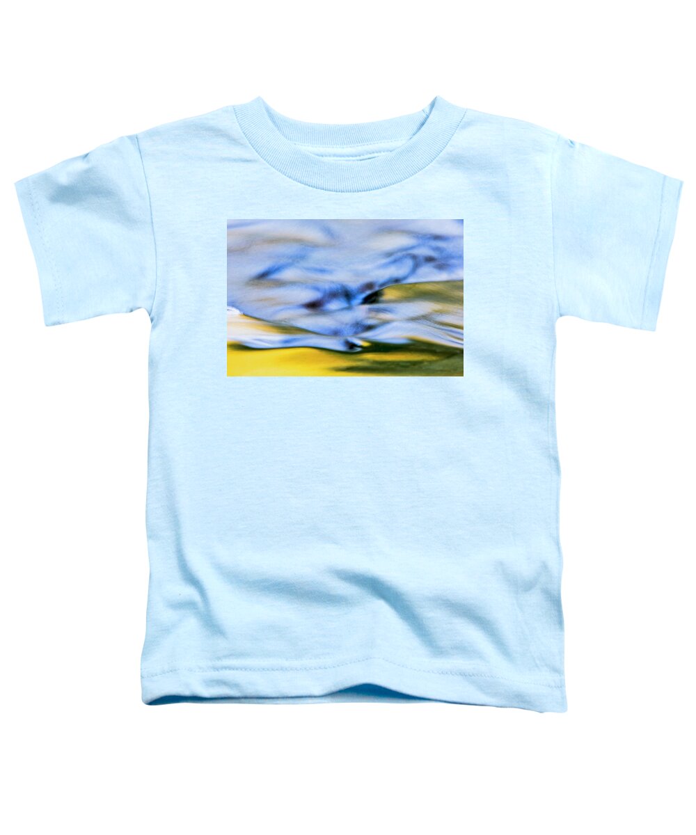 00585438 Toddler T-Shirt featuring the photograph Flowing Water Abstract Detail by Heike Odermatt