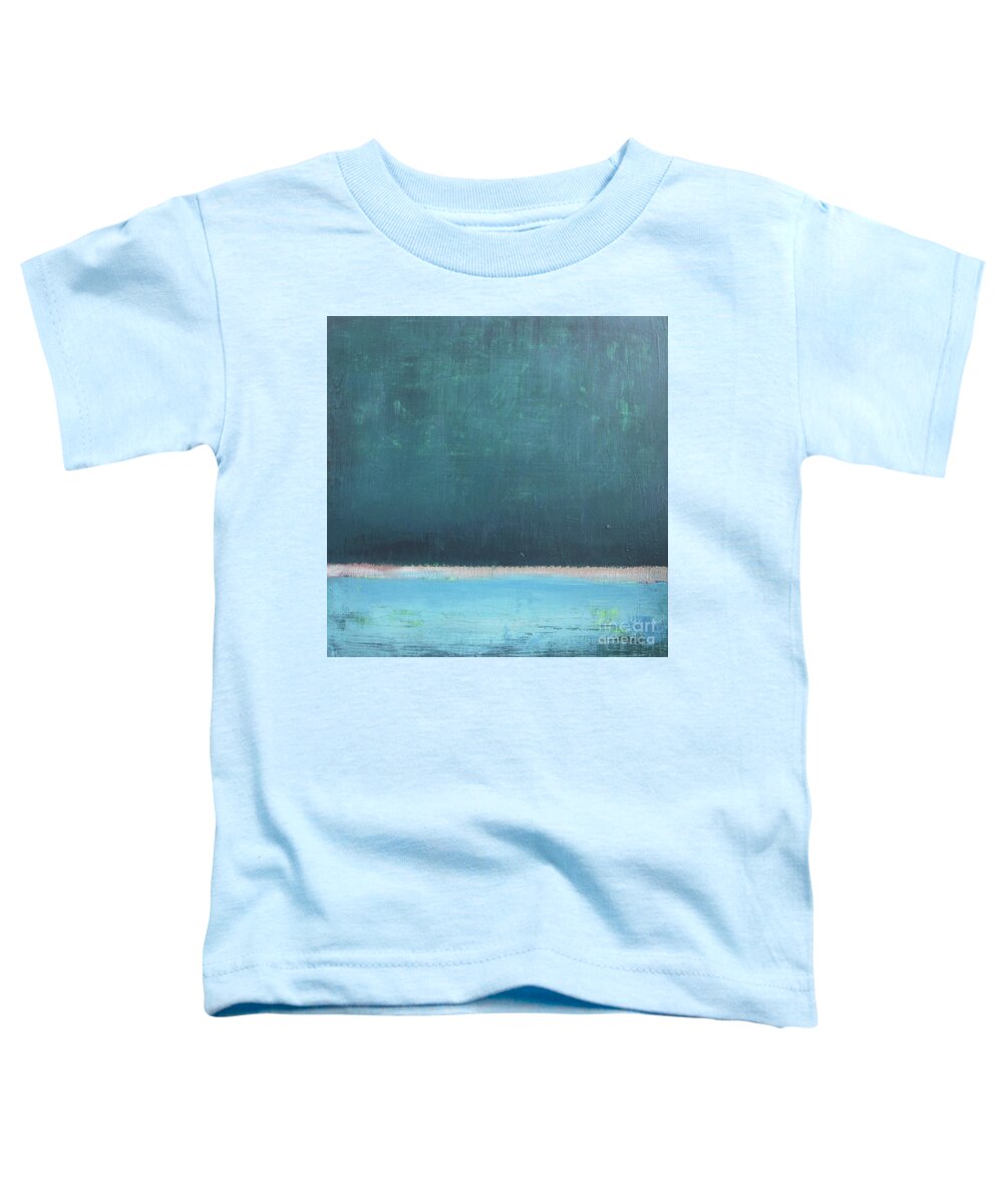 Abstract Toddler T-Shirt featuring the painting Glare at Night by Vesna Antic