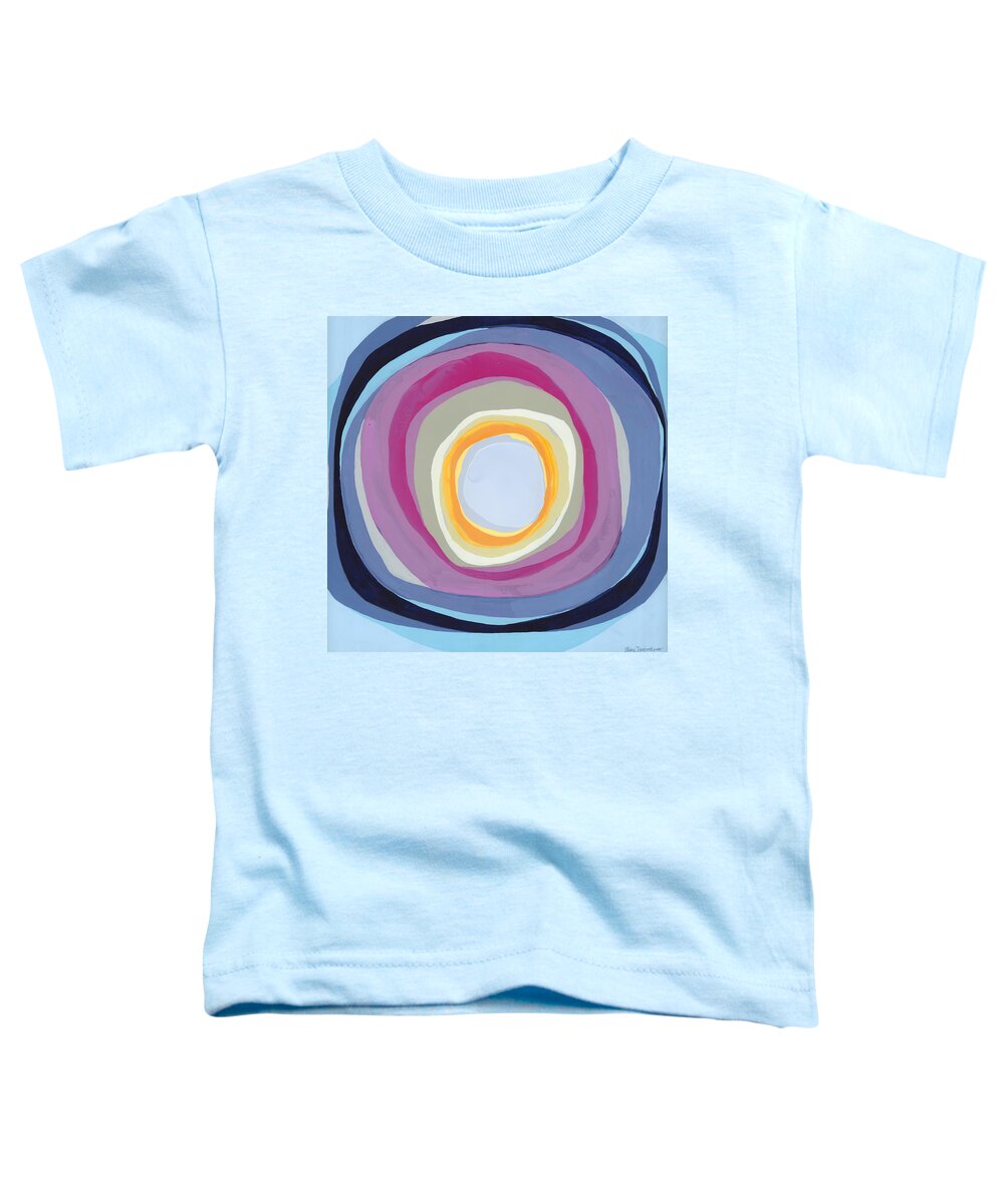 Abstract Toddler T-Shirt featuring the painting Hang Cool by Claire Desjardins