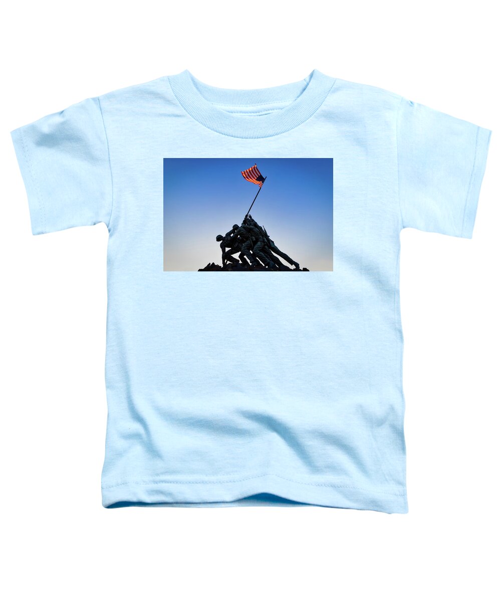 Arlington Toddler T-Shirt featuring the photograph Iwo Silhouette by Bill Chizek