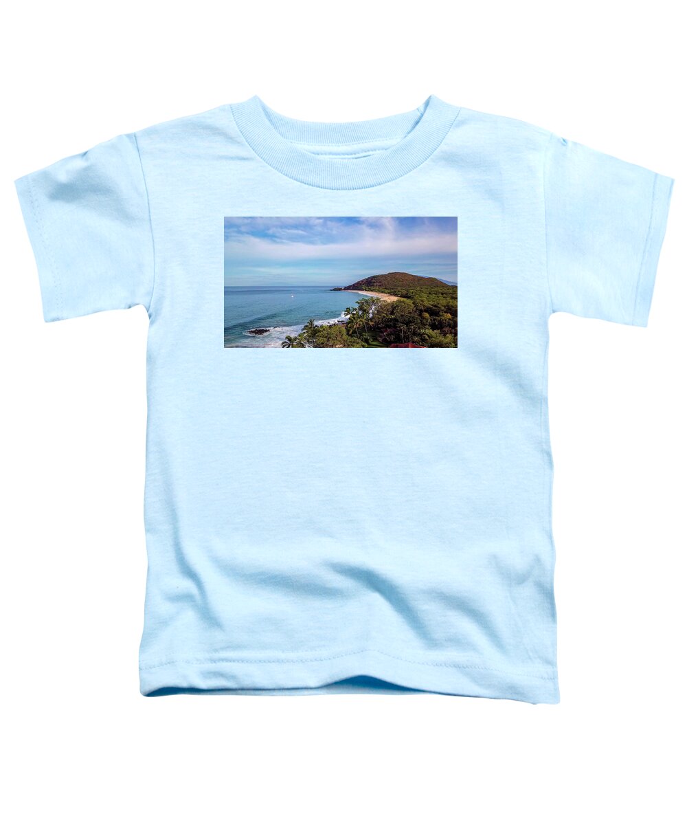 Makena State Toddler T-Shirt featuring the photograph Makena state beach by Chris Spencer