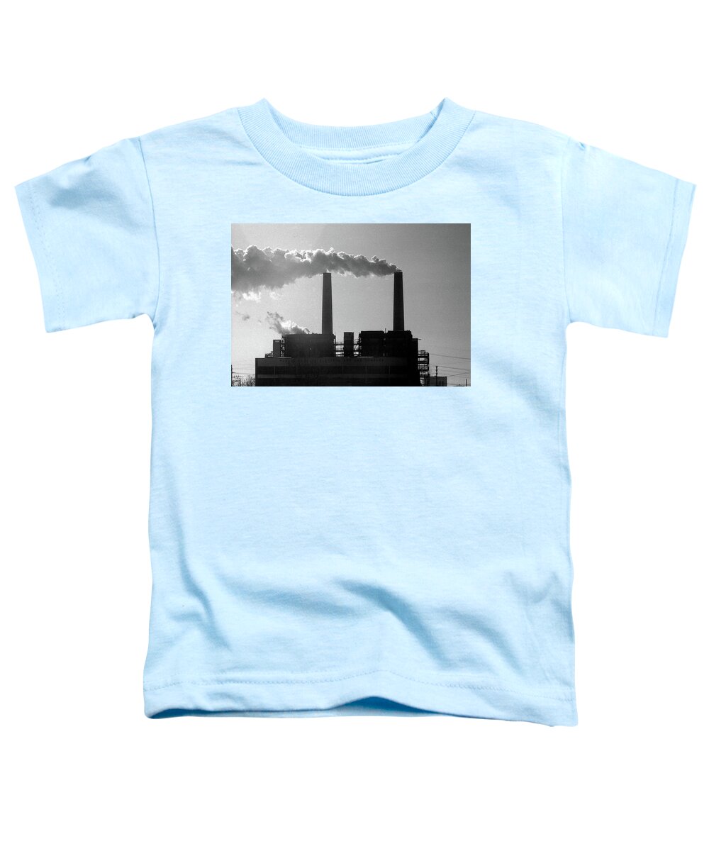 America Toddler T-Shirt featuring the photograph New York City 1982 BW Series - #12 by Frank Romeo