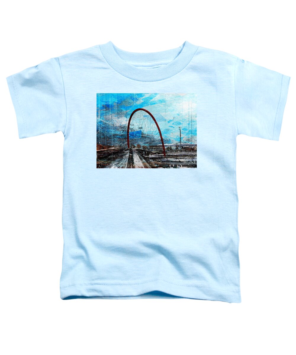 Italy Toddler T-Shirt featuring the digital art Olympic Arch by Andrea Gatti