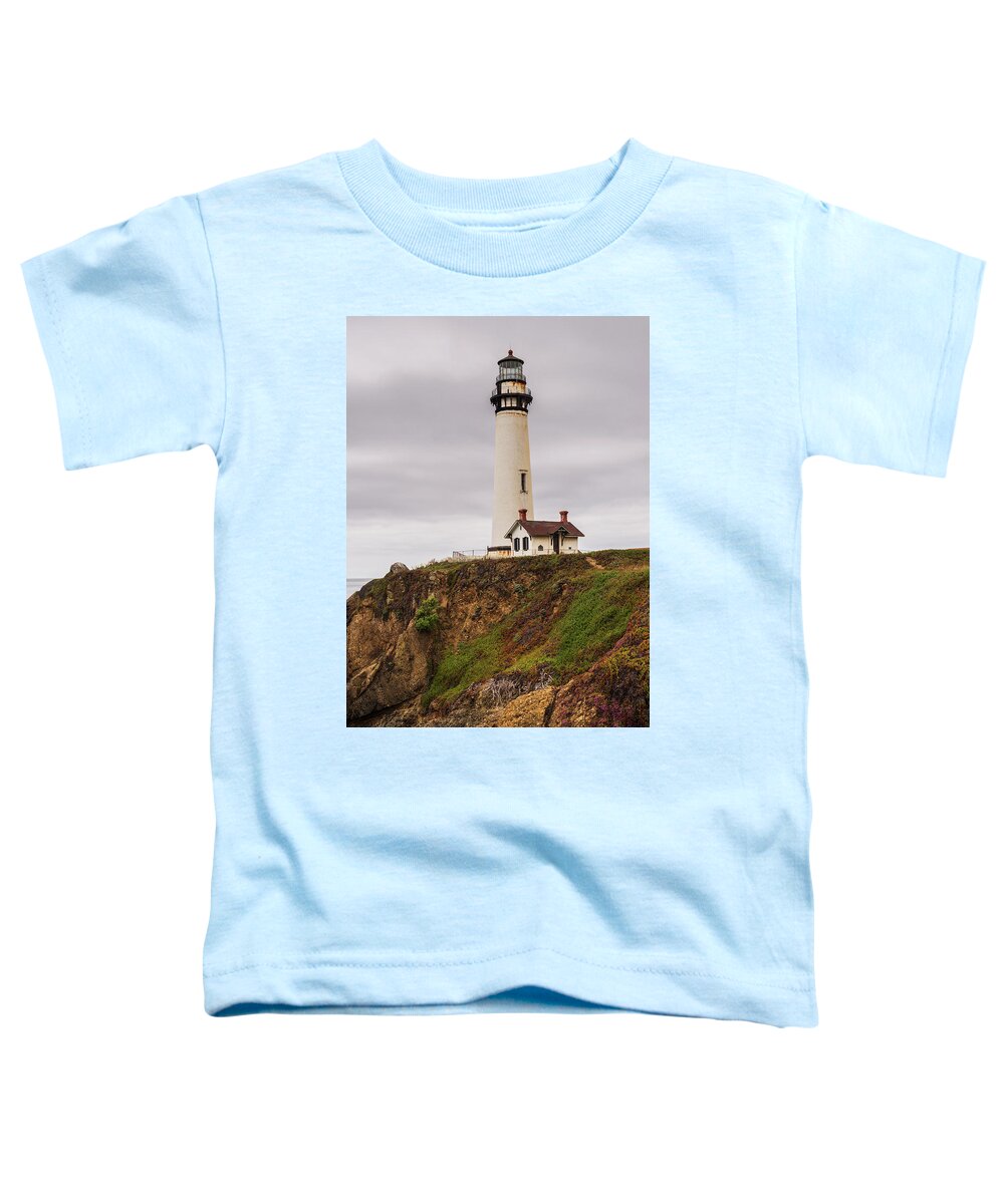 Pacific Toddler T-Shirt featuring the photograph Pigeon Point Lighthouse IV Color by David Gordon