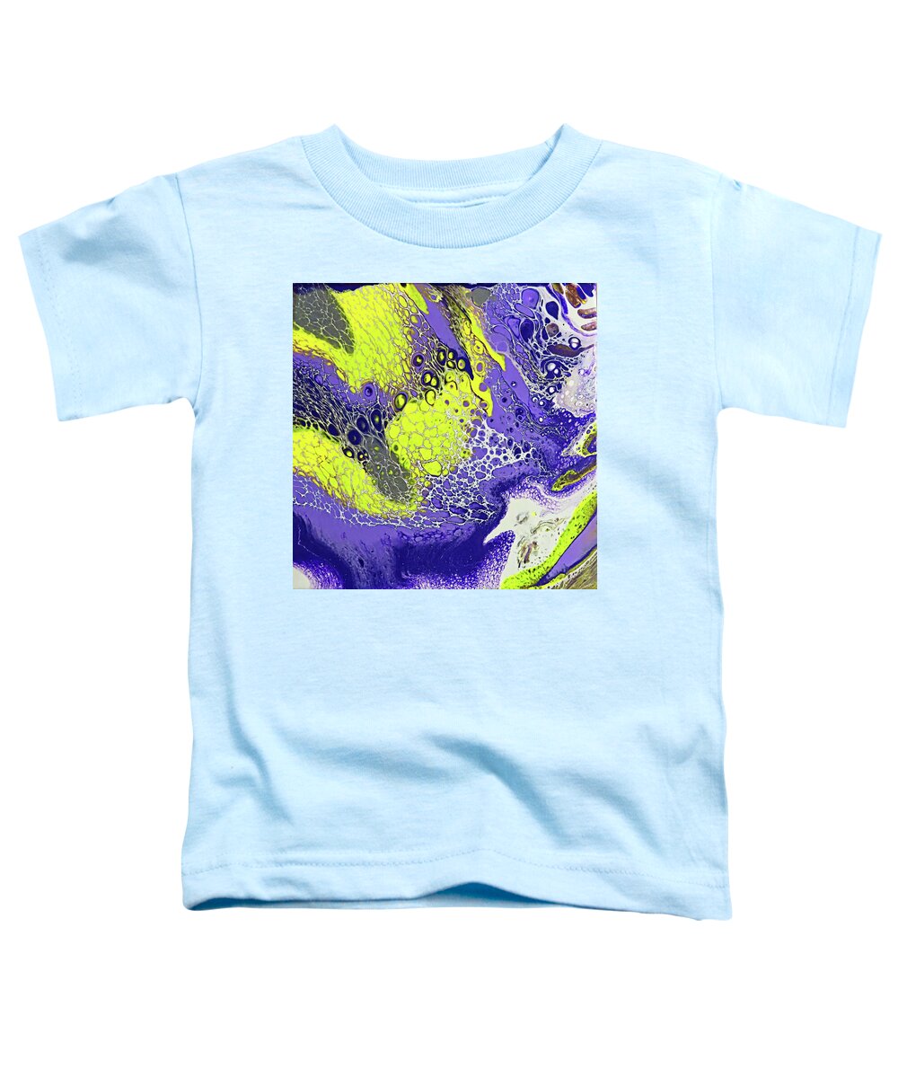 Abstract Painting Toddler T-Shirt featuring the photograph Purple and Yellow by Steve DaPonte