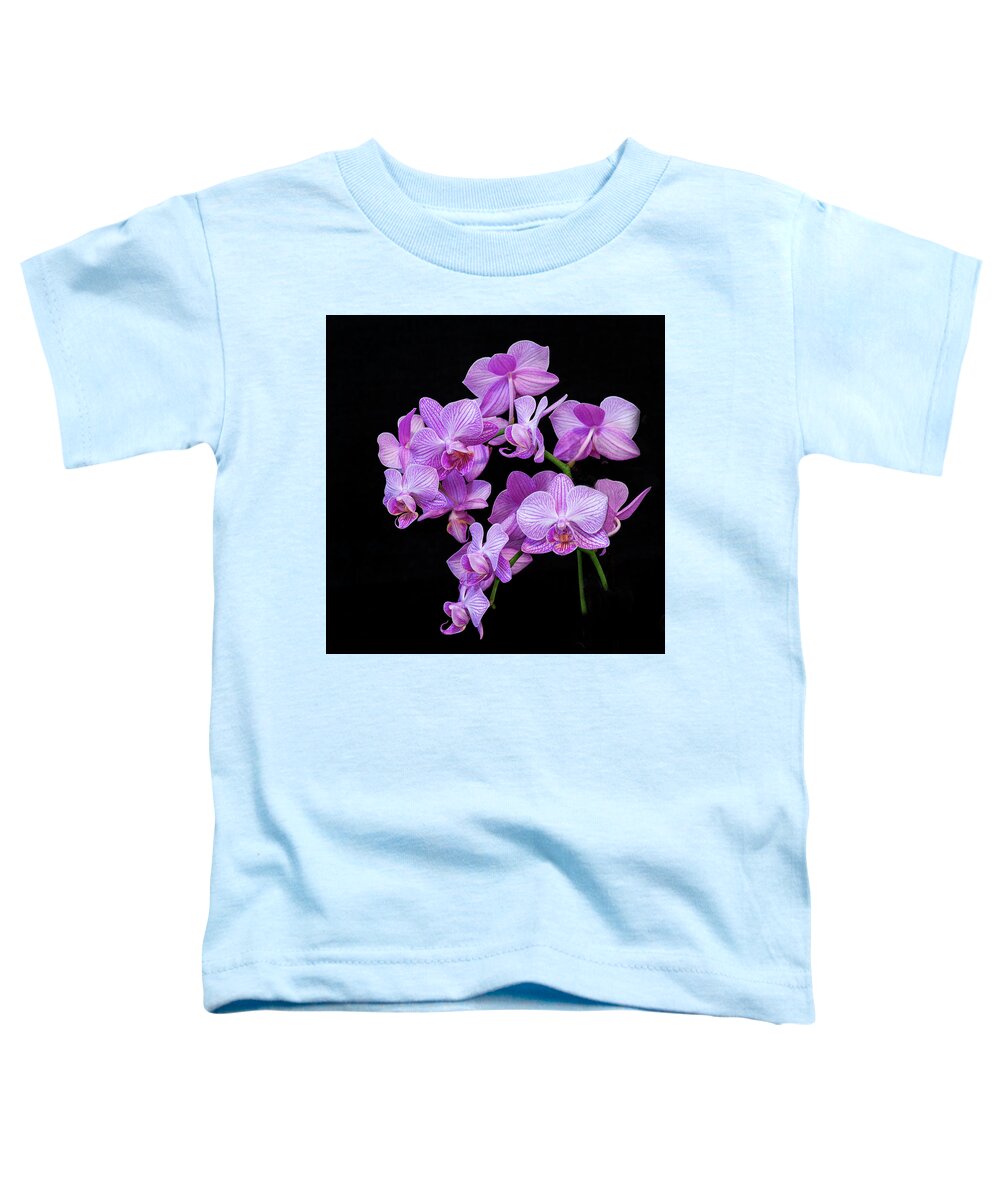 Flora Toddler T-Shirt featuring the photograph Purple Orchid #3A by Thomas Whitehurst