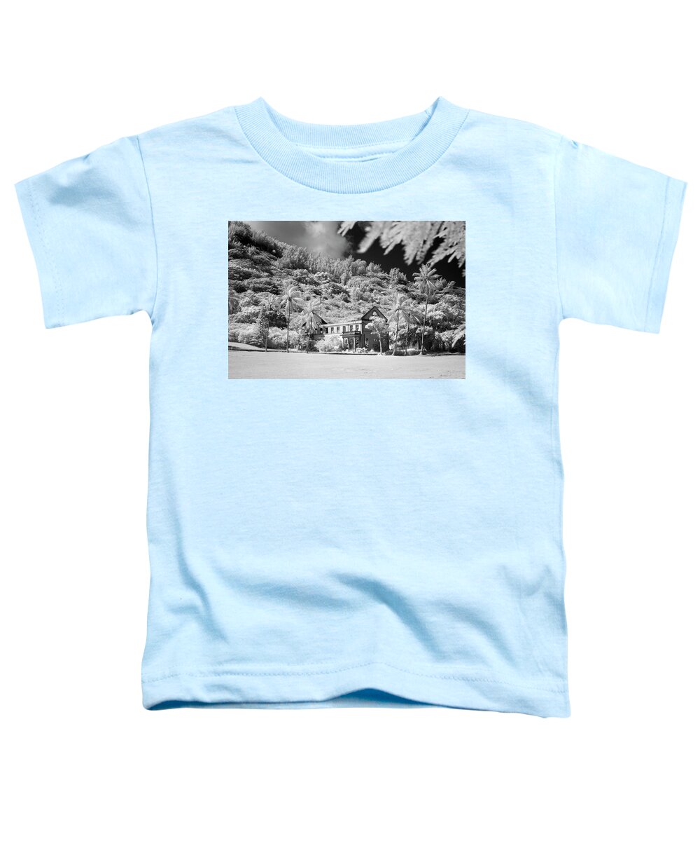 Black And White Toddler T-Shirt featuring the photograph Retired Palms by Sean Davey