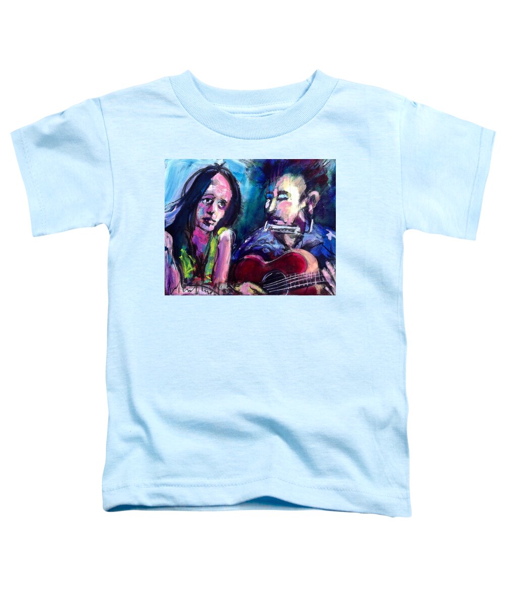 Painting Toddler T-Shirt featuring the painting Sad Eyed Lady by Les Leffingwell