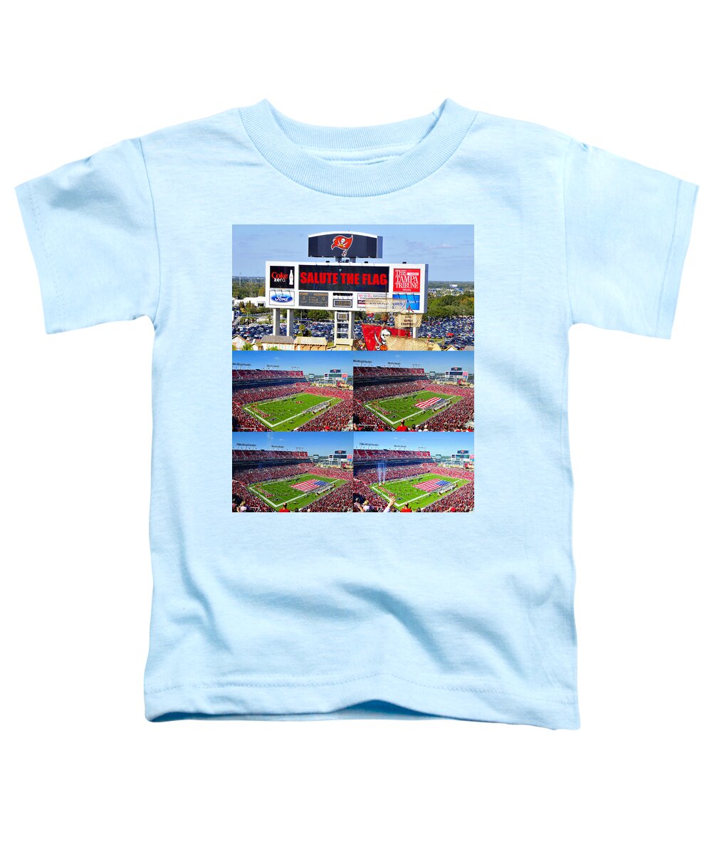 Salute The Flag Toddler T-Shirt featuring the photograph Salute the Flag by David Lee Thompson