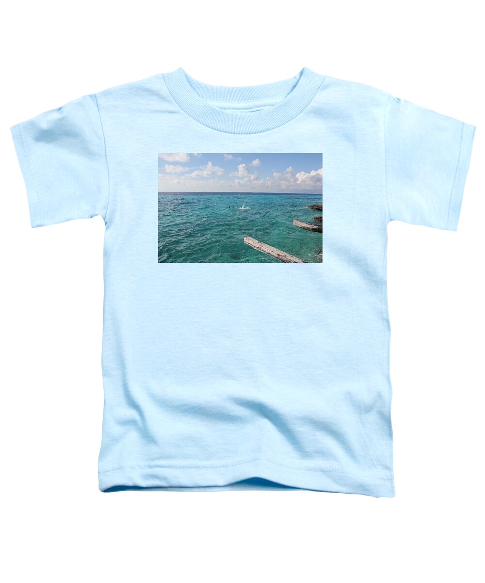 Tropical Vacation Toddler T-Shirt featuring the photograph Snorkeling by Ruth Kamenev