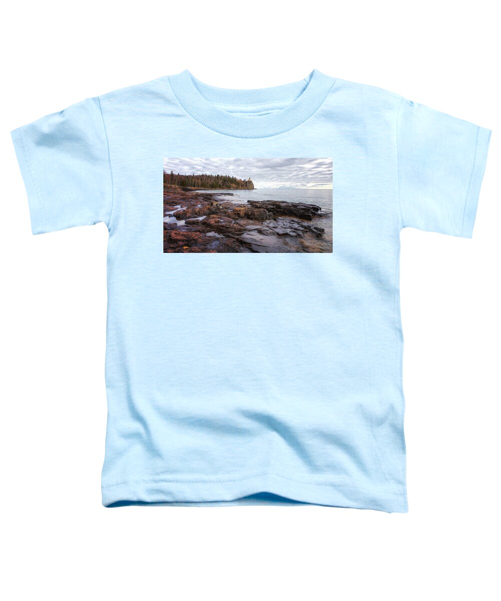 Lighthouse Toddler T-Shirt featuring the photograph Stony Point by Susan Rissi Tregoning