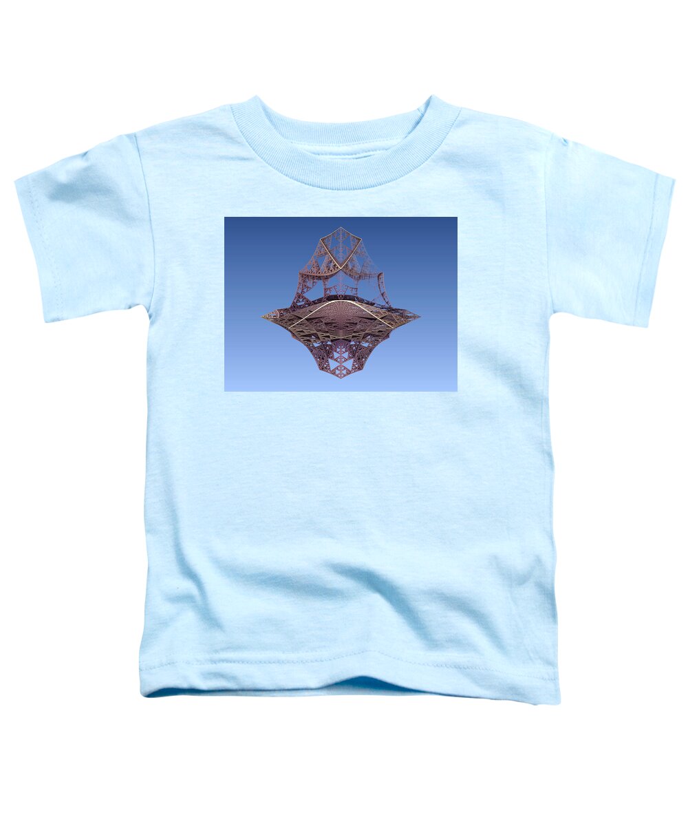 Lattice Toddler T-Shirt featuring the digital art Structure Again by Bernie Sirelson