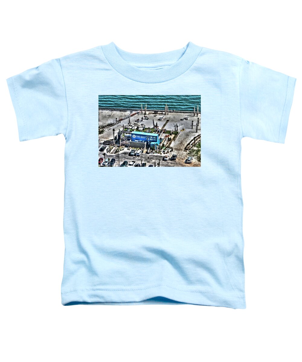 The Gulf Toddler T-Shirt featuring the photograph The Gulf by Gulf Coast Aerials -