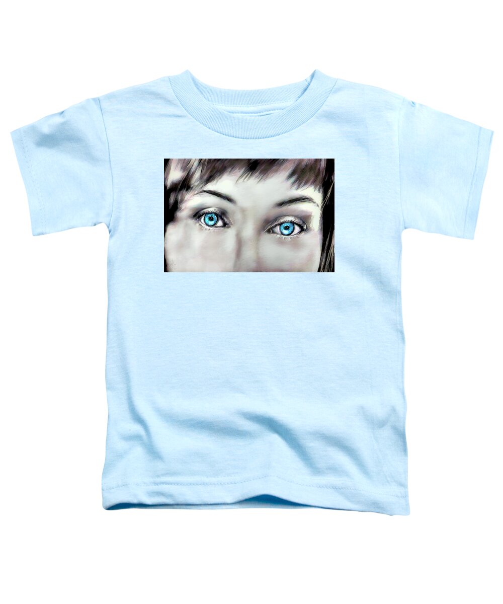 Eyes Toddler T-Shirt featuring the digital art Thru Her Eyes by Pennie McCracken