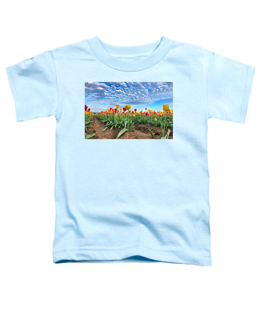 Tulips Toddler T-Shirt featuring the photograph Touch The Sky by Brian Eberly