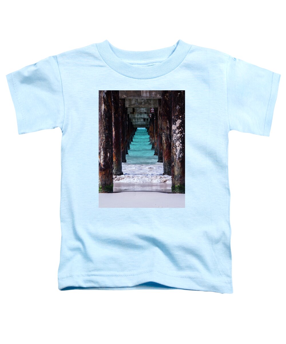 Pier Toddler T-Shirt featuring the photograph Under the Pier by Stuart Manning