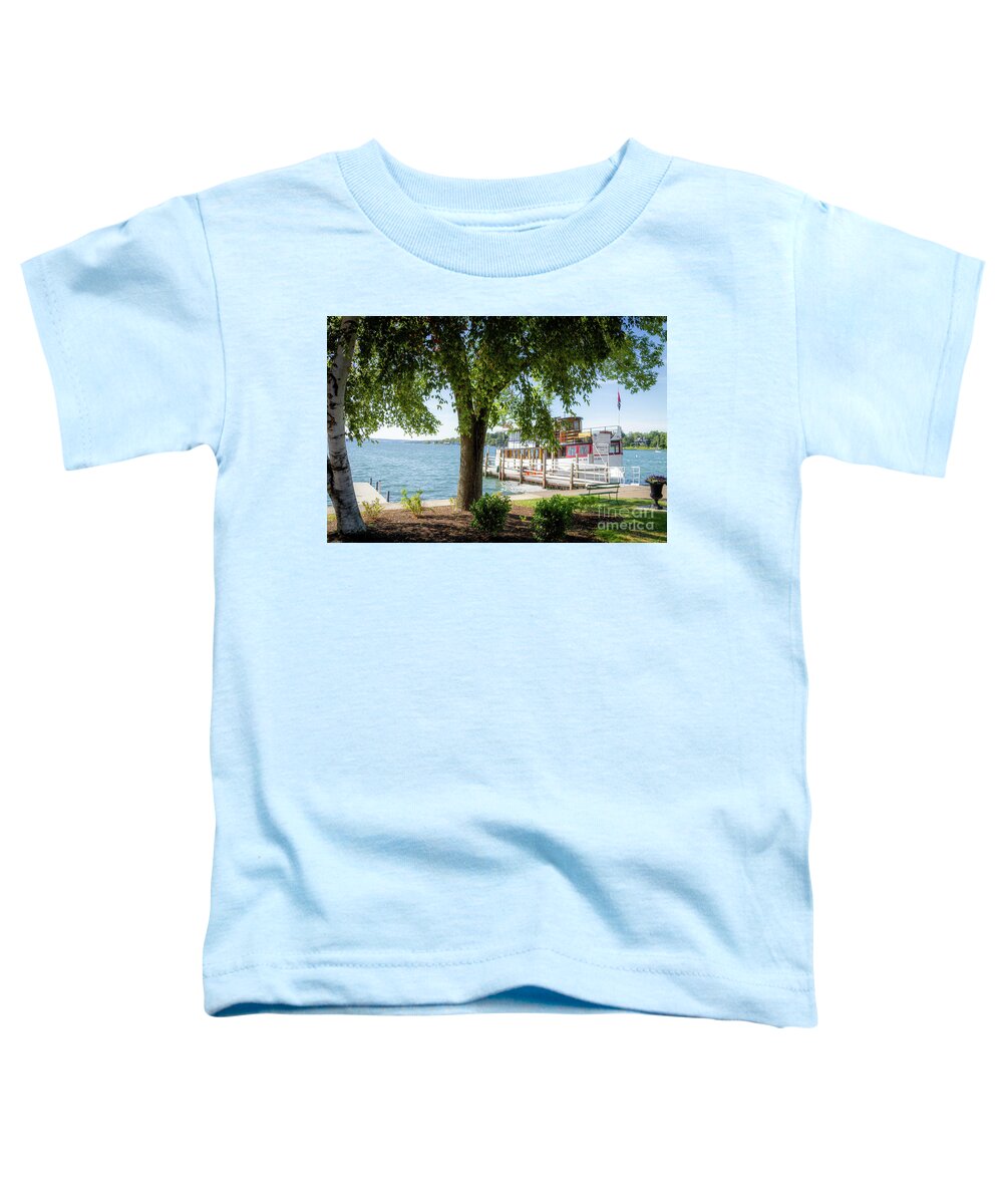 Lake Cruise Toddler T-Shirt featuring the photograph Waterfront Cruises by William Norton