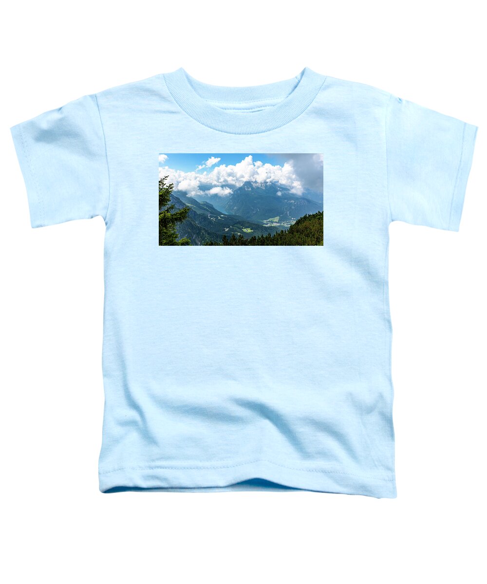 Nature Toddler T-Shirt featuring the photograph Watzmann and Koenigssee, Bavaria by Andreas Levi