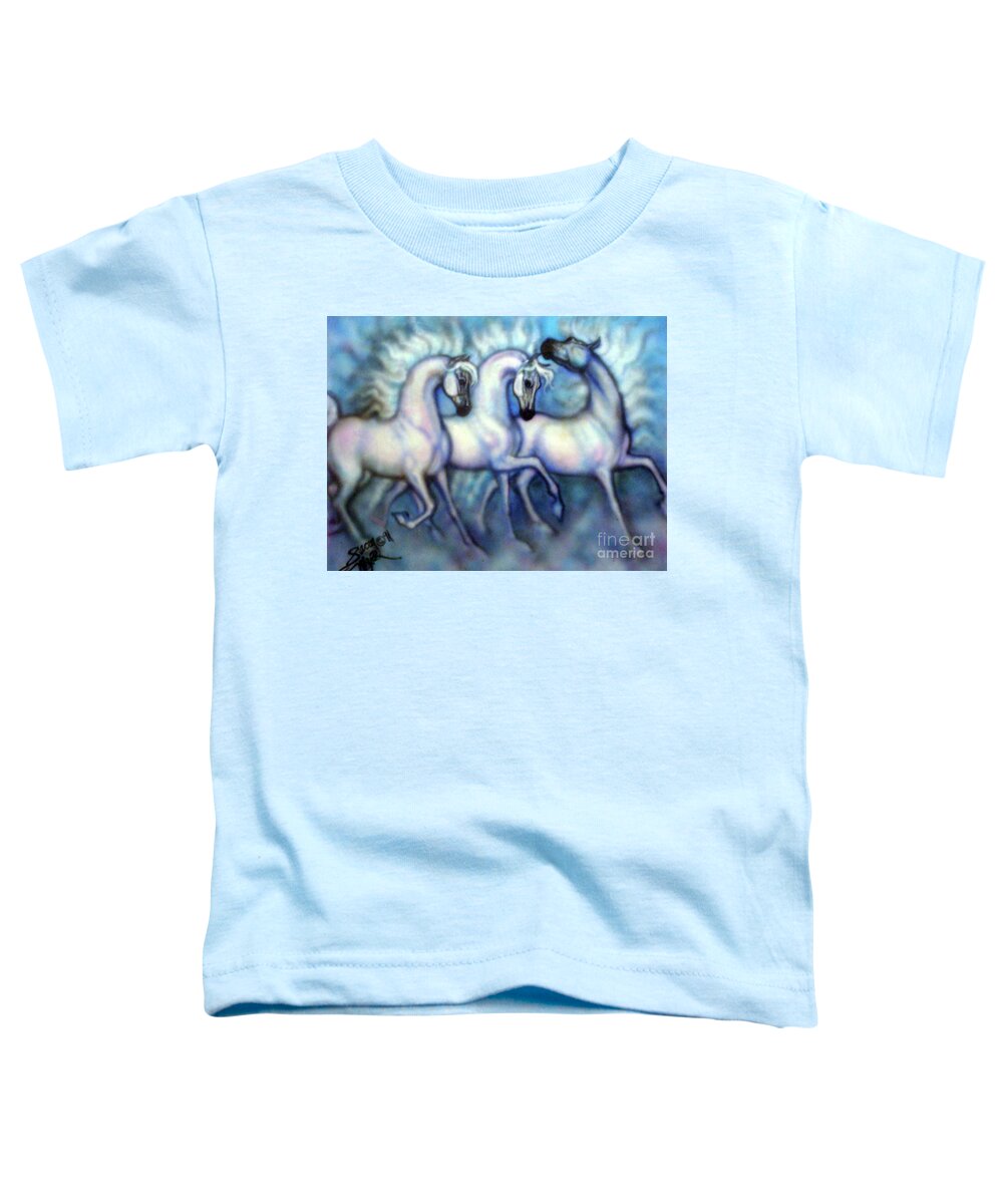 We Three Kings Toddler T-Shirt featuring the painting We Three Kings by Stacey Mayer
