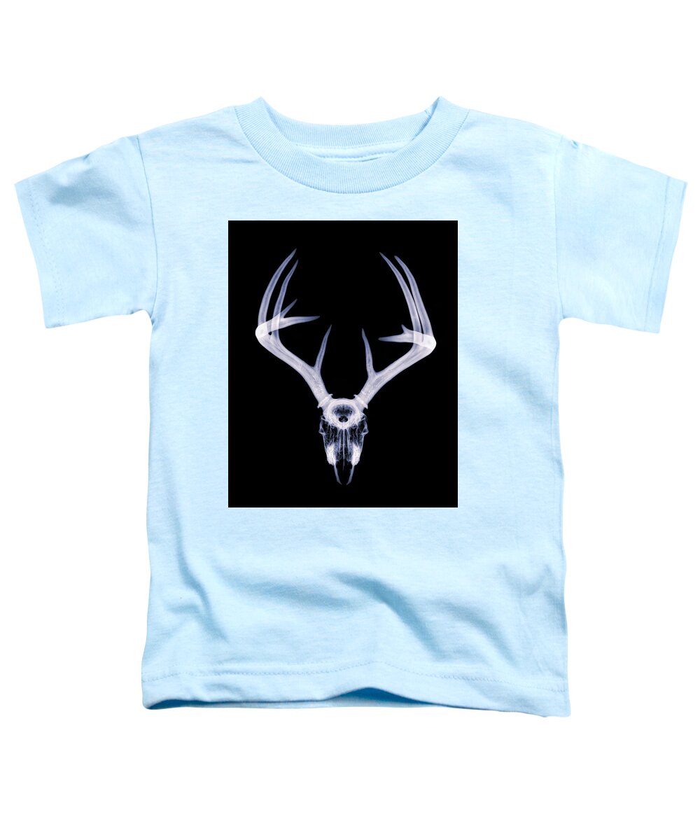 Kansas Toddler T-Shirt featuring the photograph White-tailed Deer x-ray 008 by Rob Graham