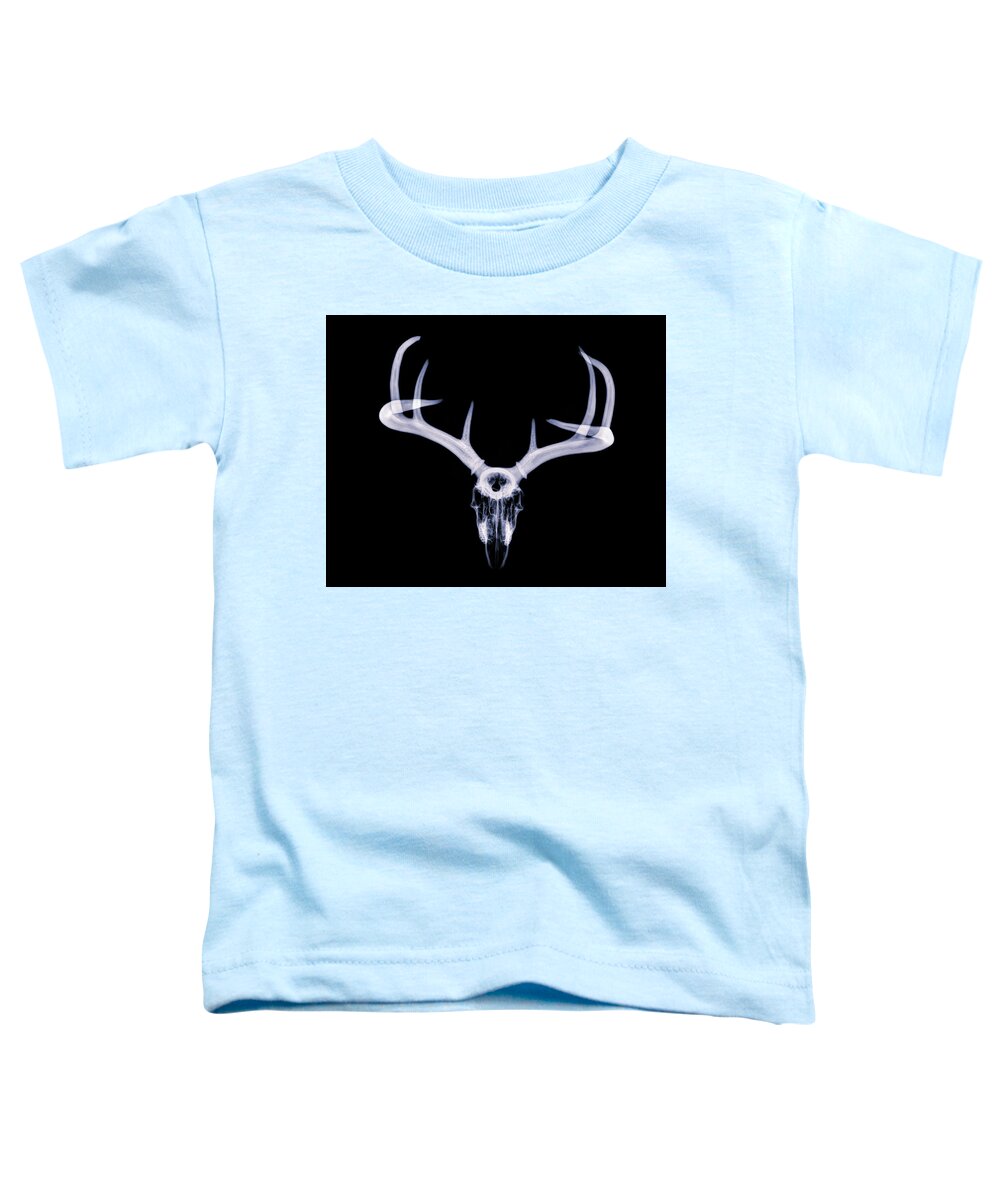 Kansas Toddler T-Shirt featuring the photograph White-tailed Deer x-ray 010 by Rob Graham