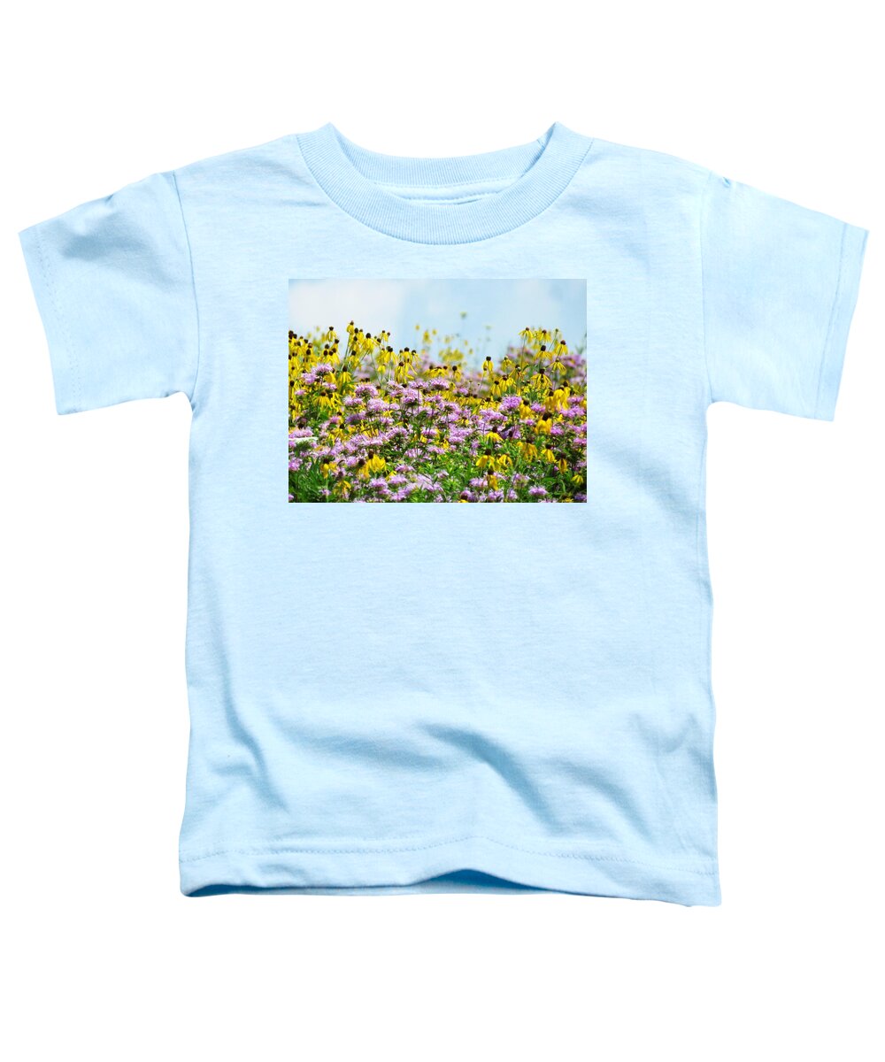 Coneflowers Toddler T-Shirt featuring the photograph Wildflower Palette by Lori Frisch