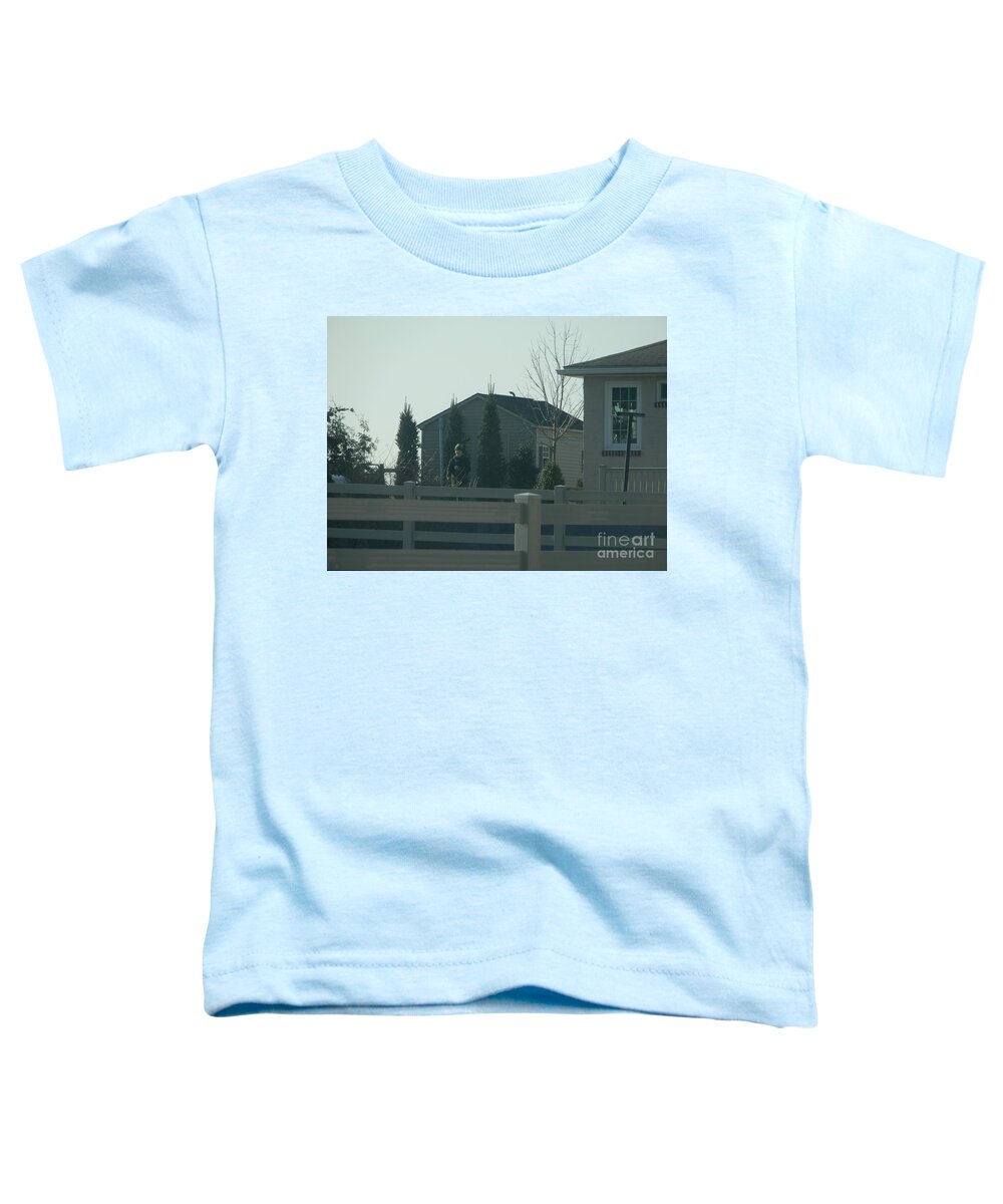 Amish Toddler T-Shirt featuring the photograph Winter Fun by Christine Clark