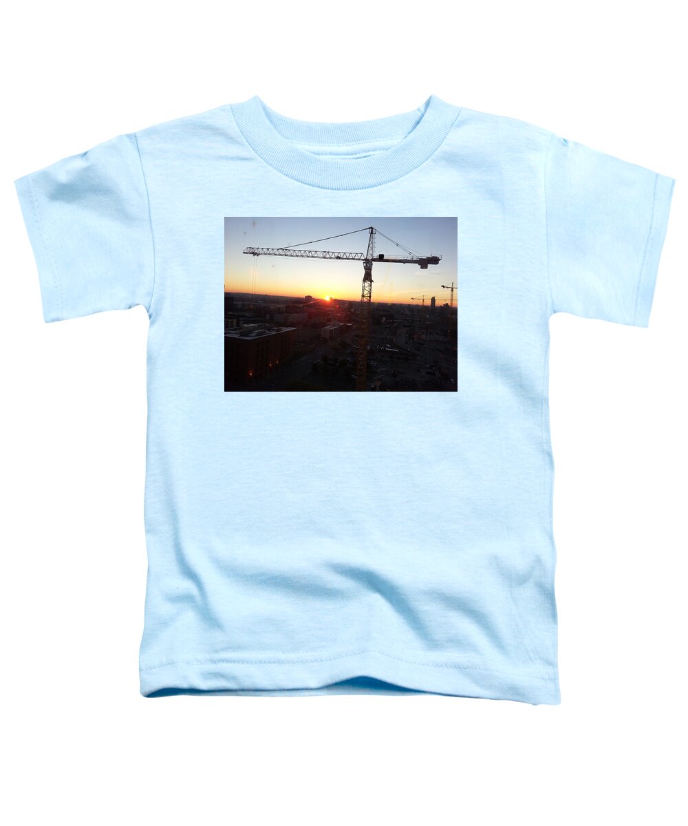 Sunrise Toddler T-Shirt featuring the photograph Working Sunrise by Peter Wagener