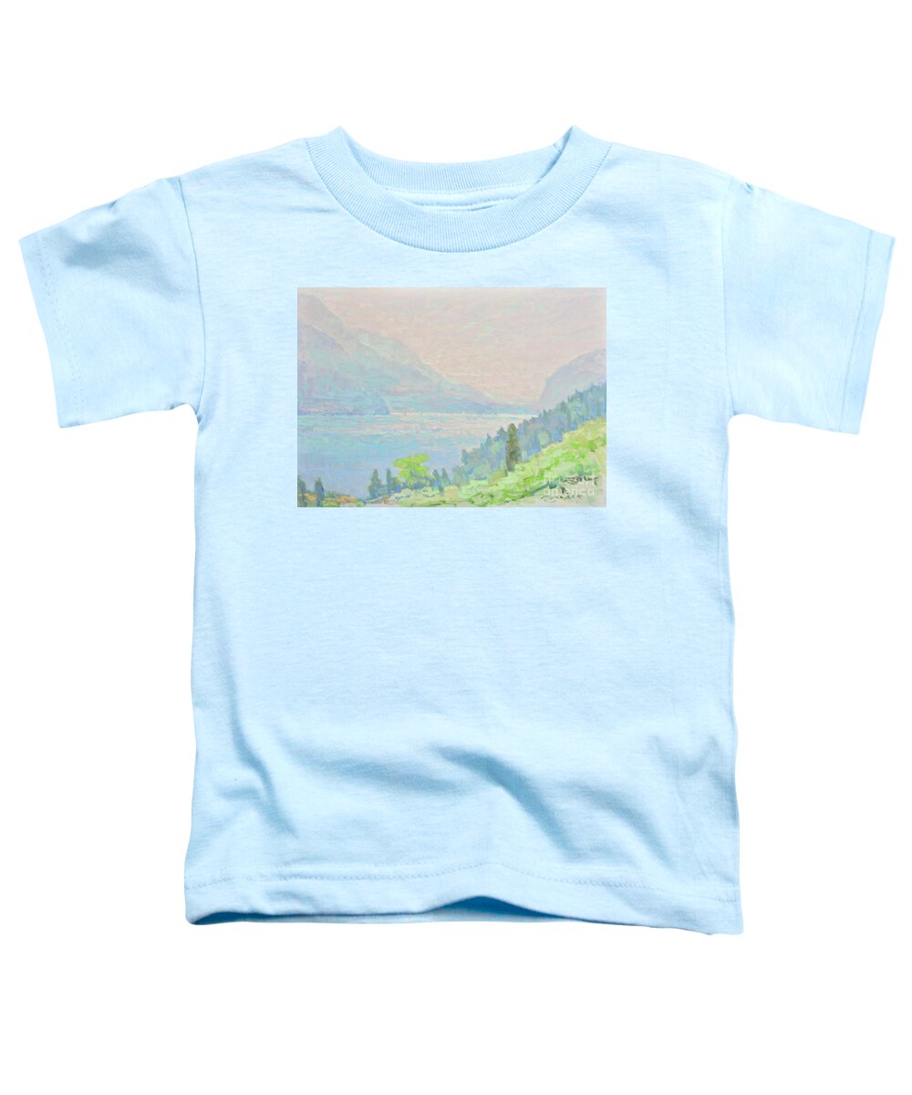 Fresia Toddler T-Shirt featuring the painting You and I and June by Jerry Fresia