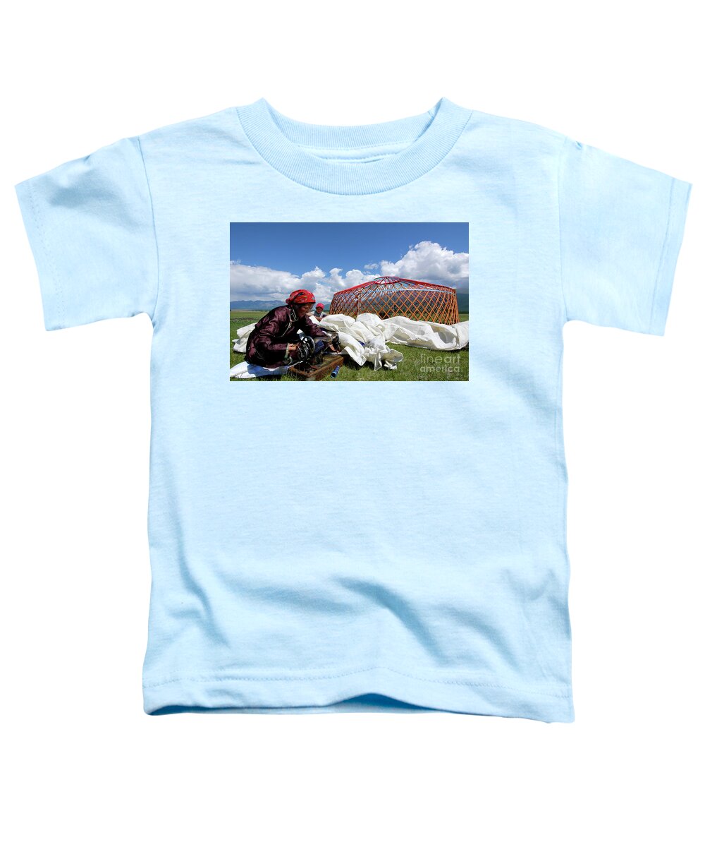 It's Nice To Build A House On The Lawn And Just Live Toddler T-Shirt featuring the photograph It's nice to build a house on the lawn and just live #1 by Elbegzaya Lkhagvasuren