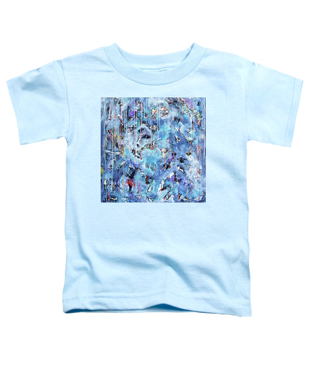 Winter Toddler T-Shirt featuring the painting Snow Day #1 by Dominic Piperata