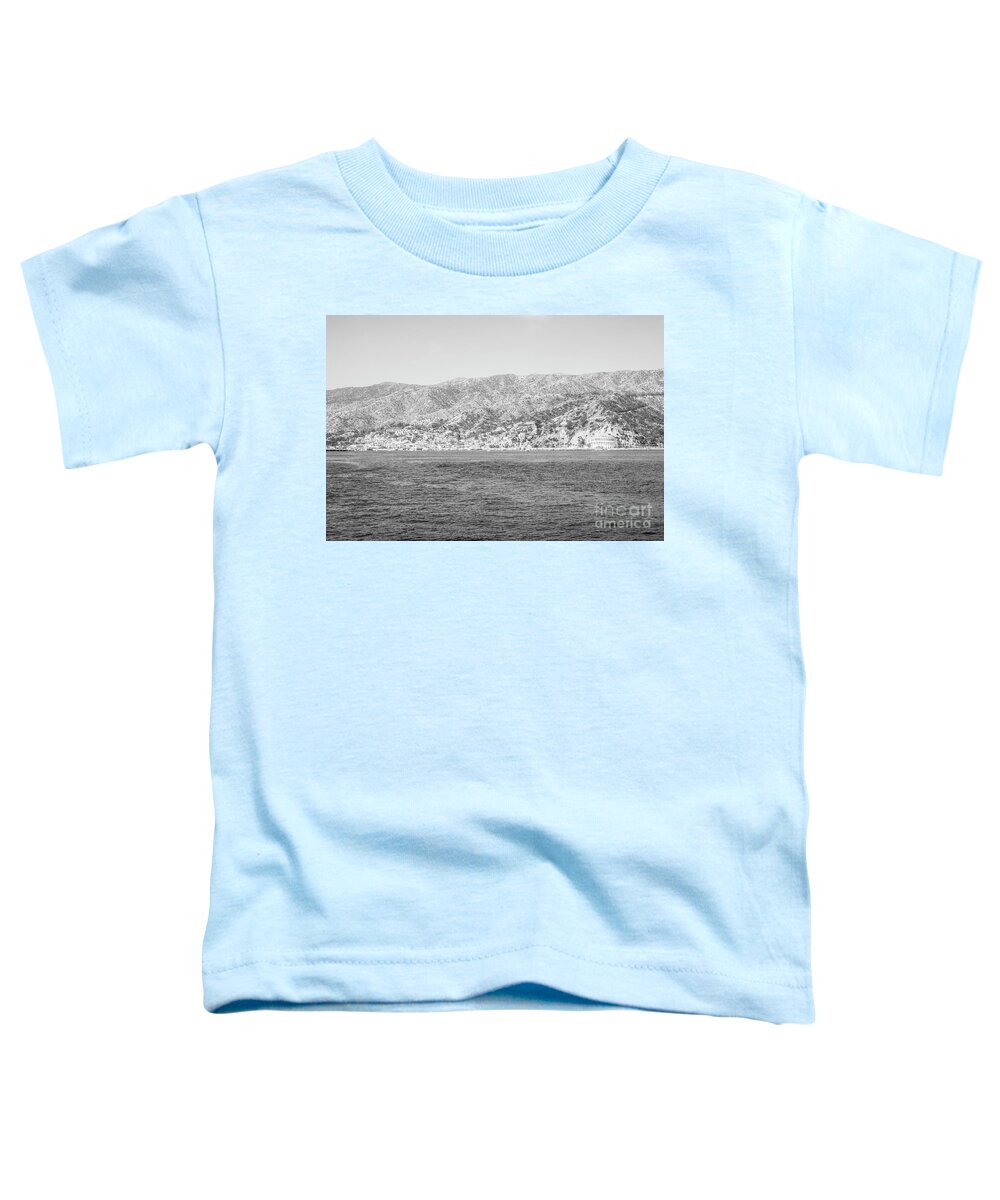 2017 Toddler T-Shirt featuring the photograph Catalina Island Black and White Photo #2 by Paul Velgos