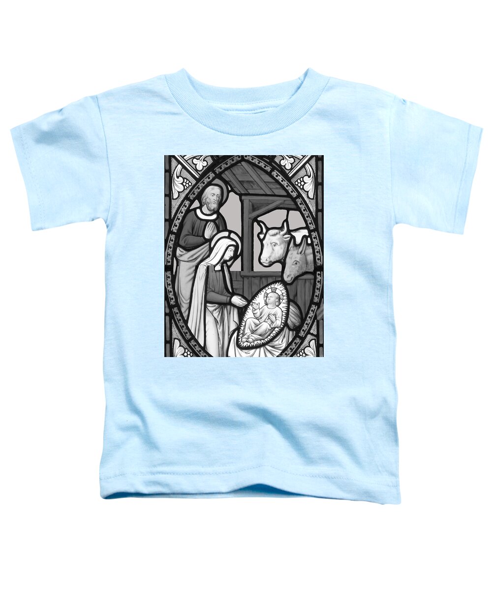 Stained Toddler T-Shirt featuring the photograph Stained Glass Adoration #2 by Munir Alawi