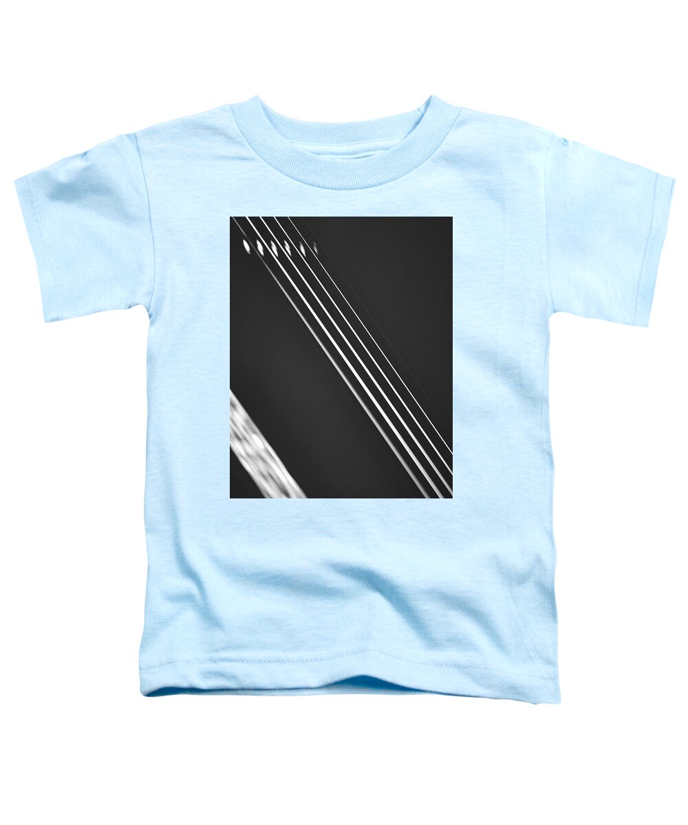 Black And White Toddler T-Shirt featuring the photograph Abstract Foundation B203 by Bob Orsillo