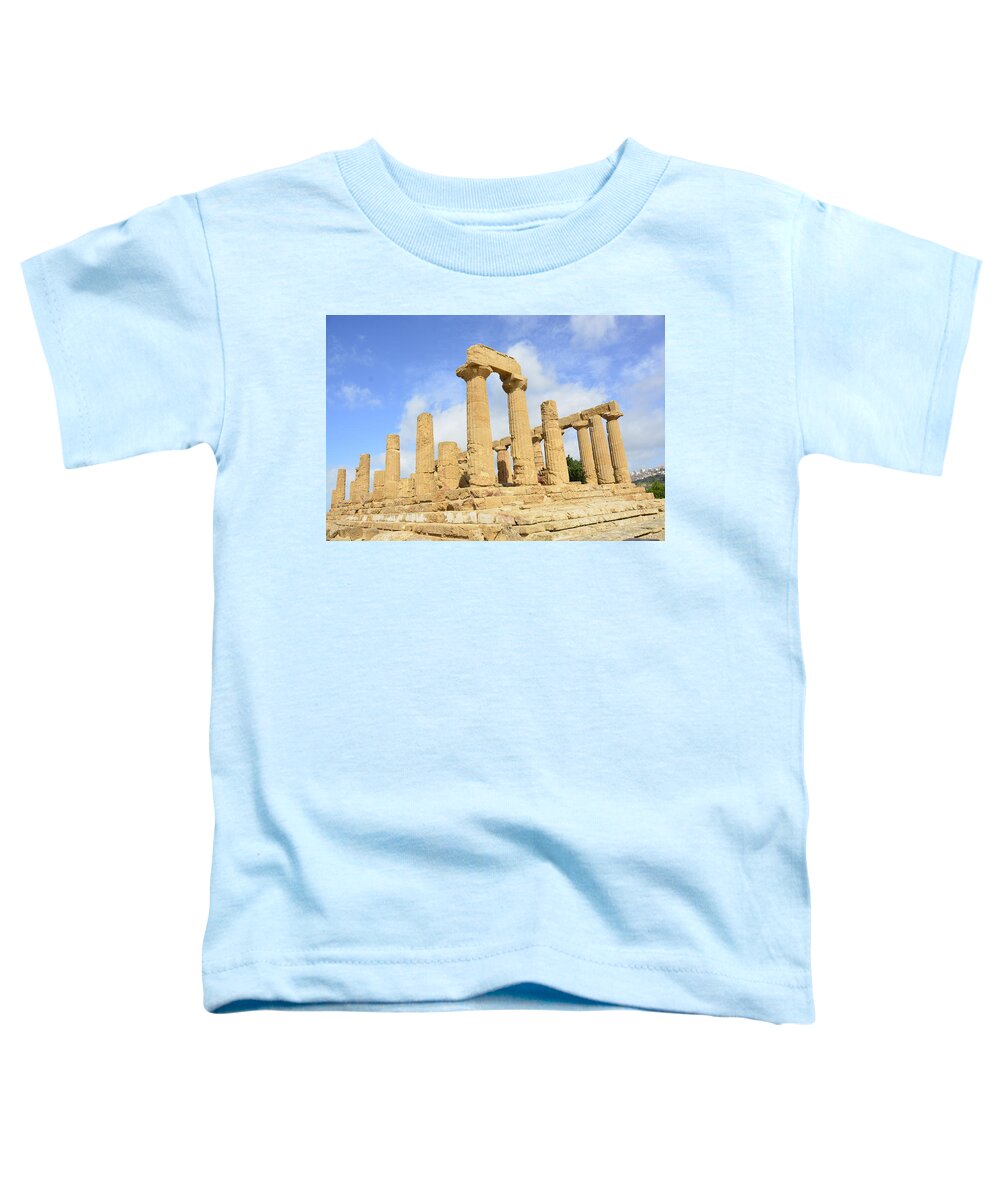 Agrigento Toddler T-Shirt featuring the photograph Agrigento, Valley of the Kings 1 by Regina Muscarella