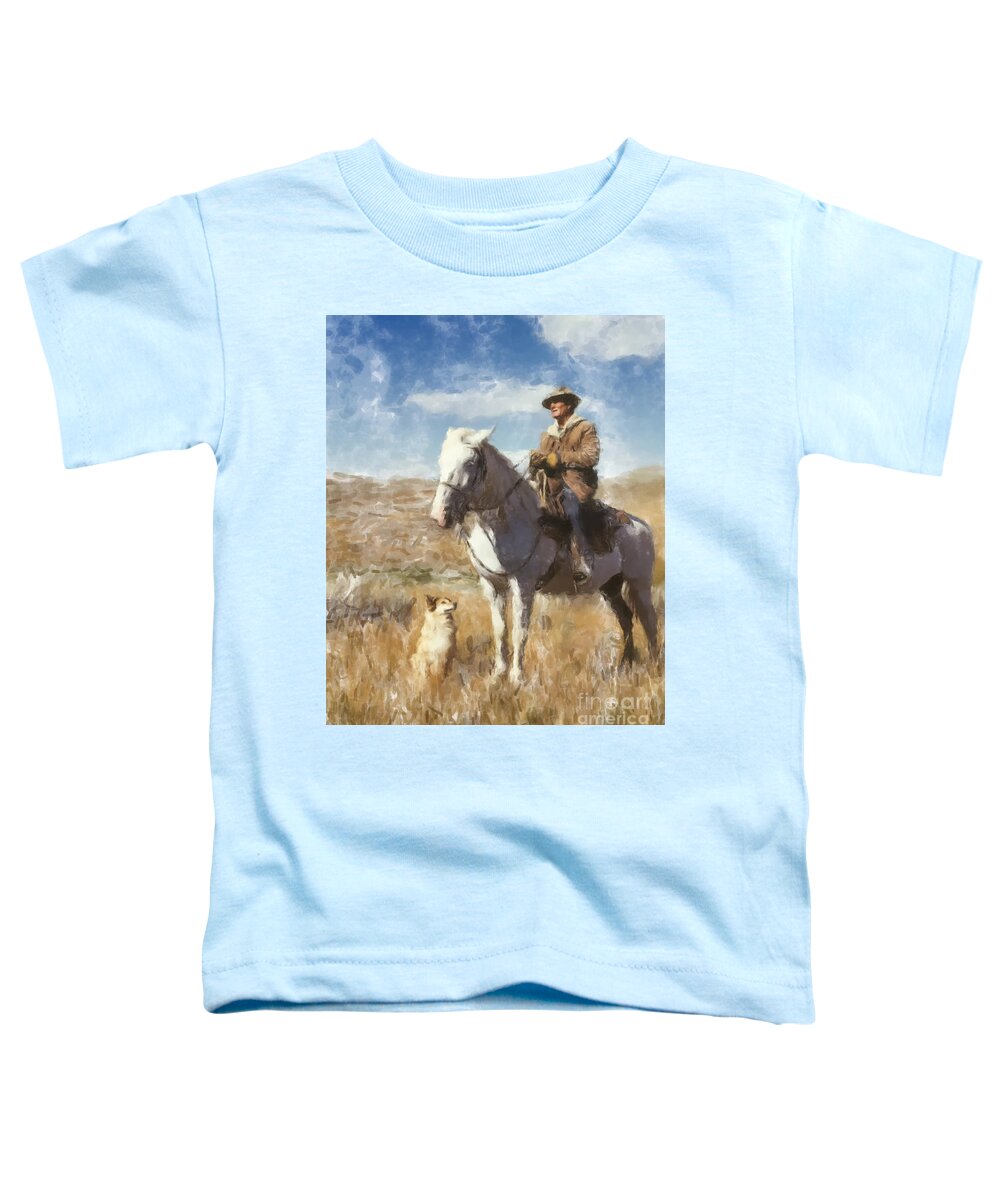  Toddler T-Shirt featuring the painting Along for the Ride by Gary Arnold