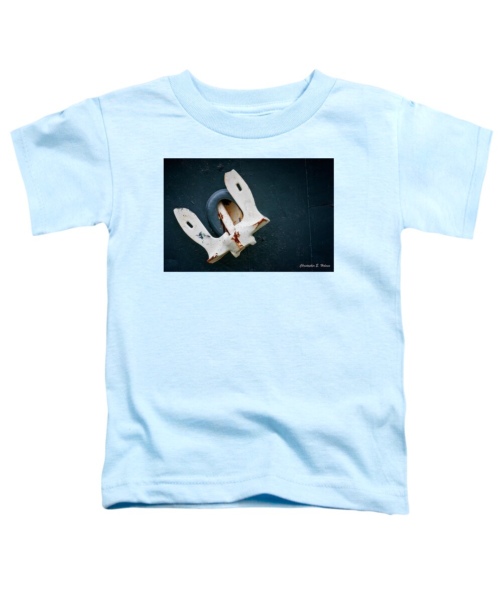 Ship Toddler T-Shirt featuring the photograph Anchor Stowed by Christopher Holmes