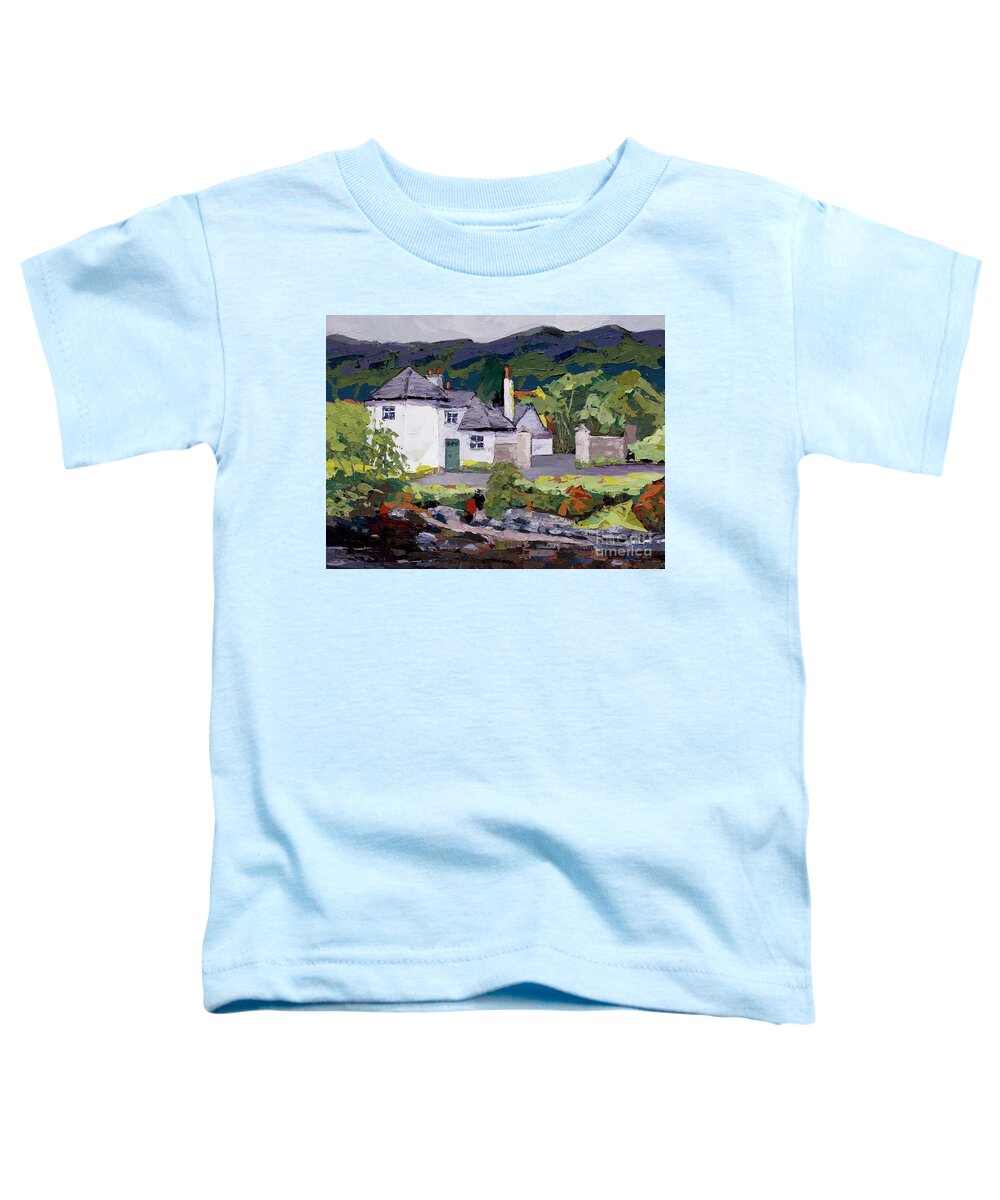 Oil Painting Toddler T-Shirt featuring the painting Bona Lighthouse, 2015 by PJ Kirk