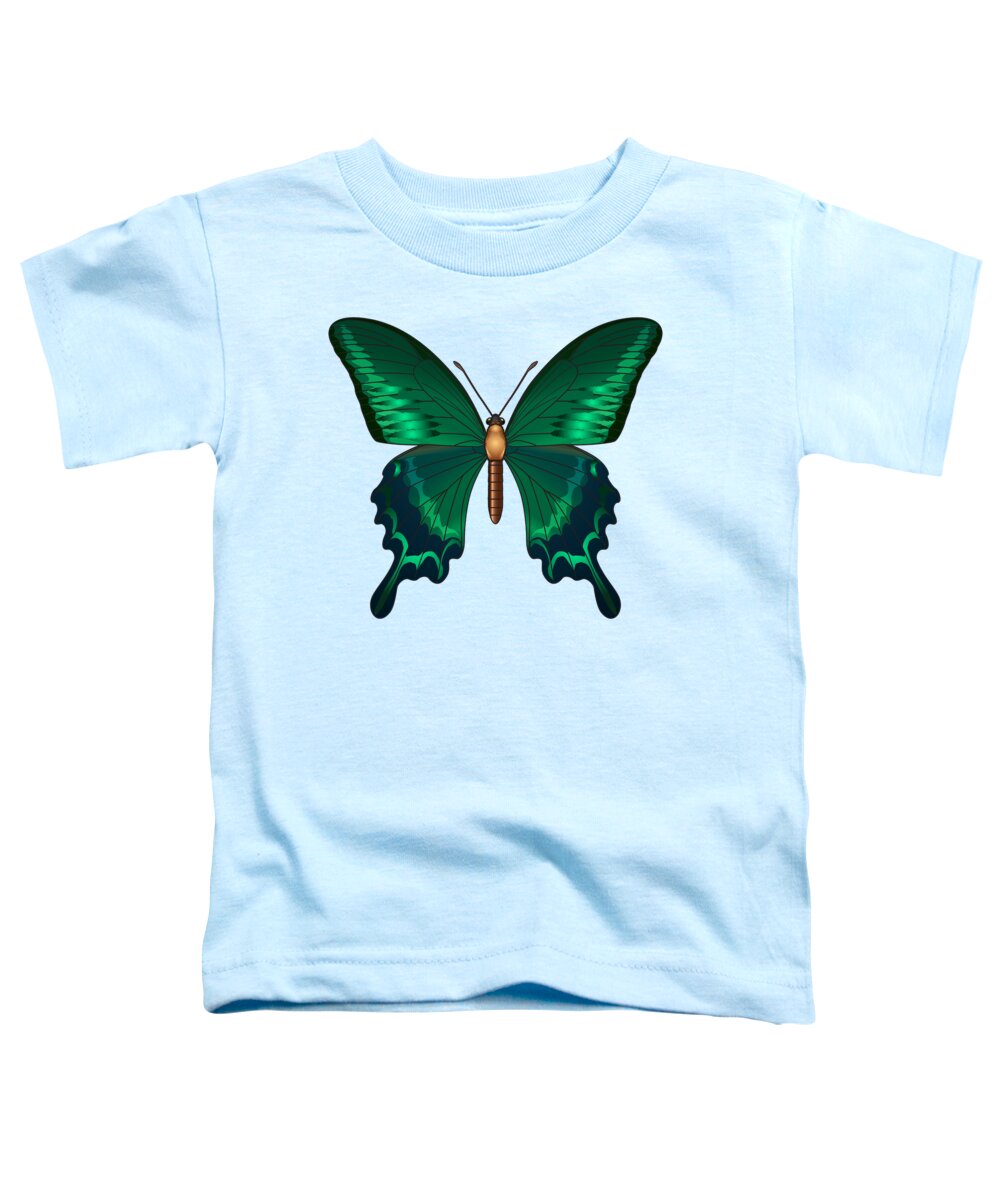 Butterfly Toddler T-Shirt featuring the painting Butterfly 317 by Movie Poster Prints