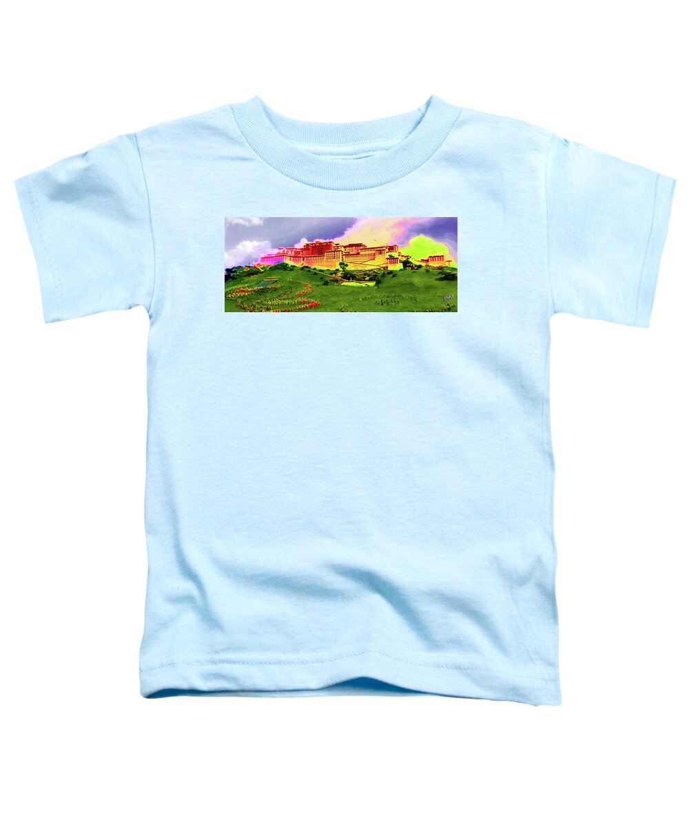 China Toddler T-Shirt featuring the digital art Celebration At Lhasa by CHAZ Daugherty