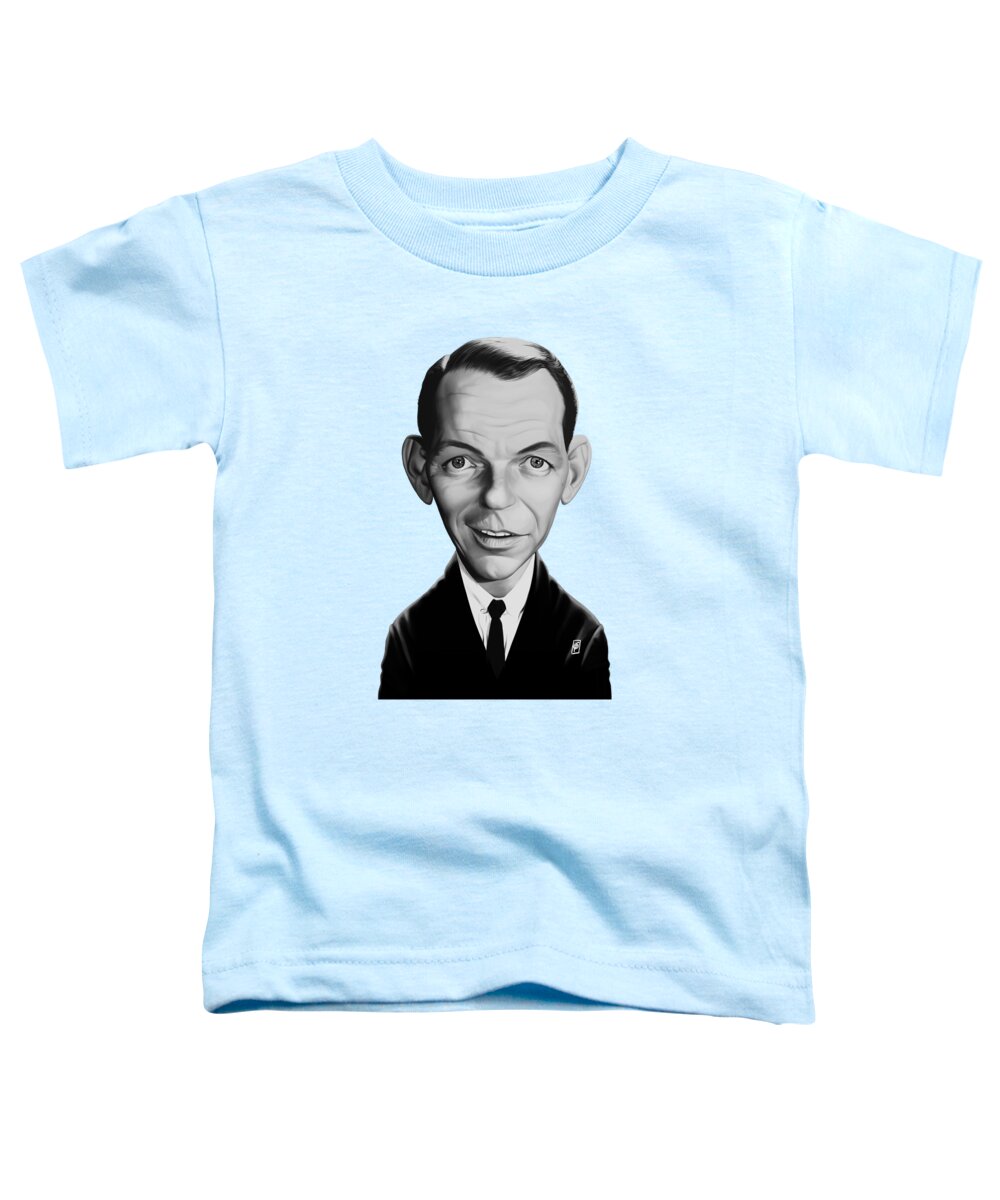 Illustration Toddler T-Shirt featuring the digital art Celebrity Sunday - Frank Sinatra by Rob Snow