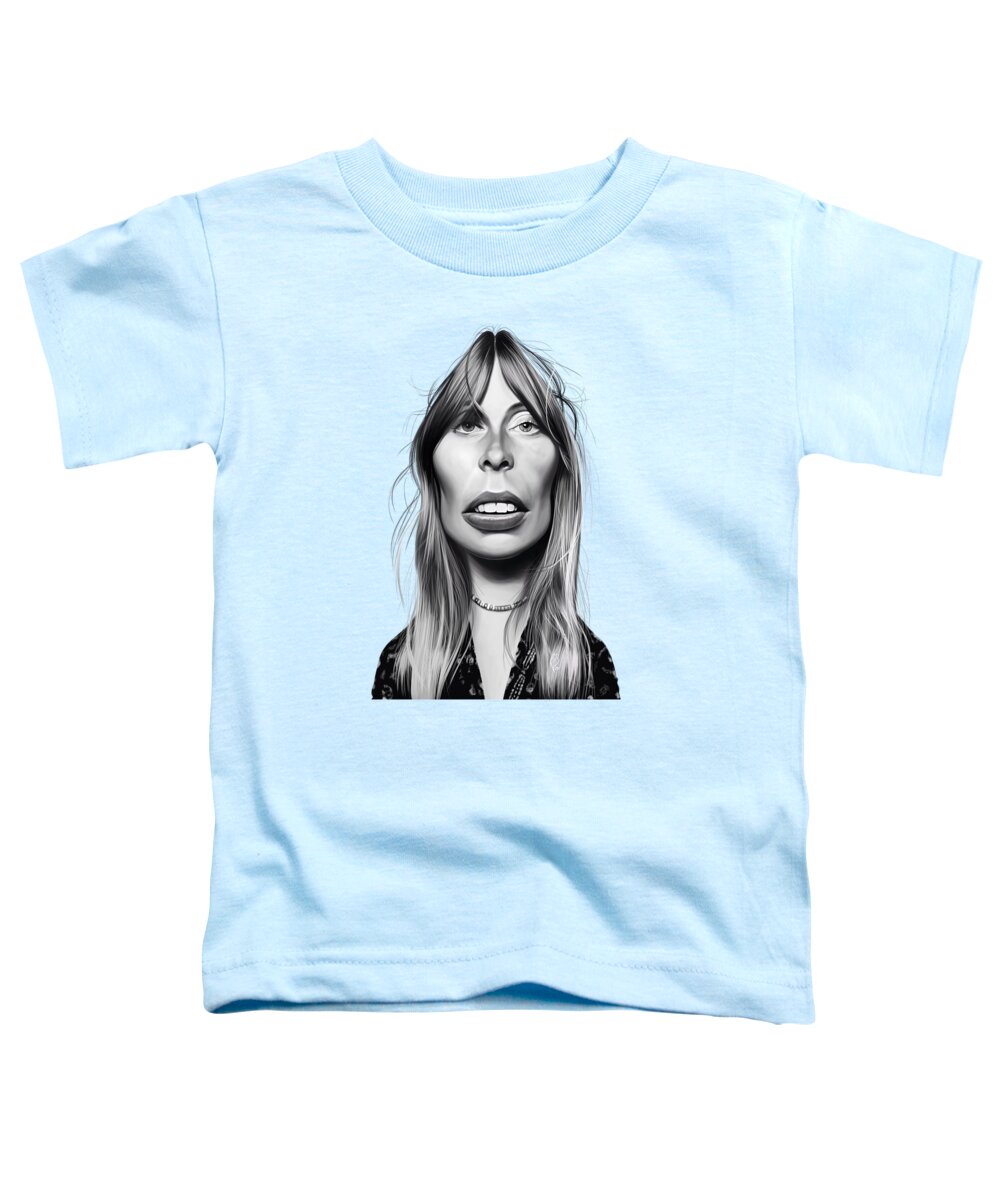 Illustration Toddler T-Shirt featuring the digital art Celebrity Sunday - Joni Mitchell by Rob Snow