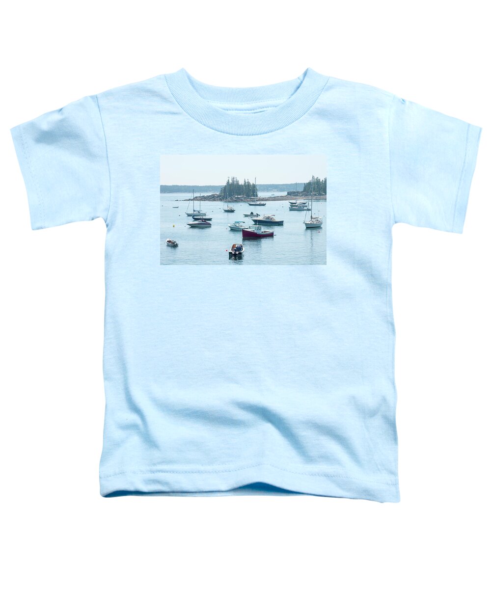 Fishing Village Toddler T-Shirt featuring the photograph Coastal Maine 12 by Mike McGlothlen