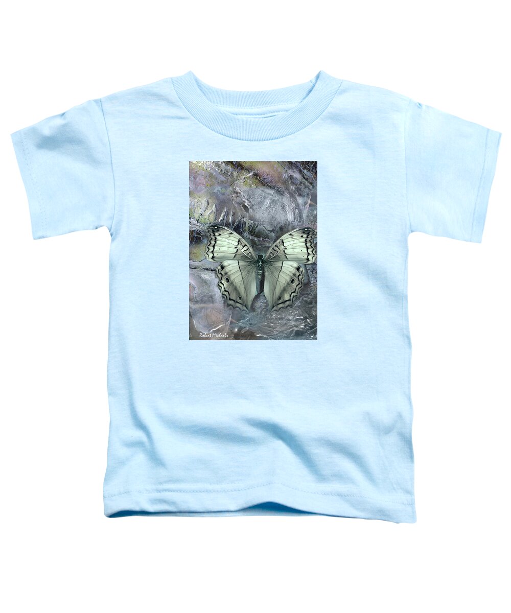 Ice Toddler T-Shirt featuring the photograph Cold Landing by Robert Michaels