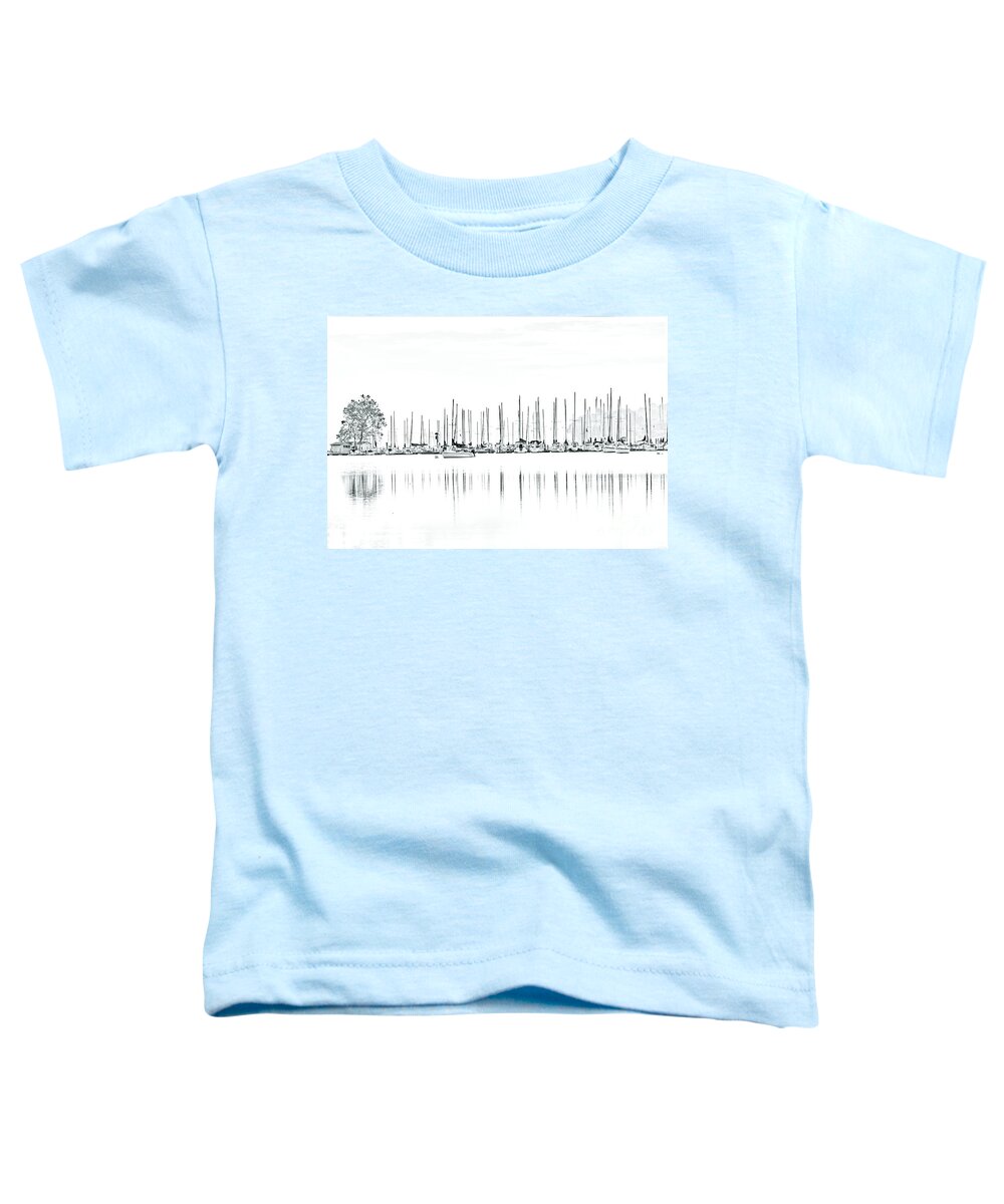 Sailboat Toddler T-Shirt featuring the photograph Concord Yacht Club by Douglas Stucky