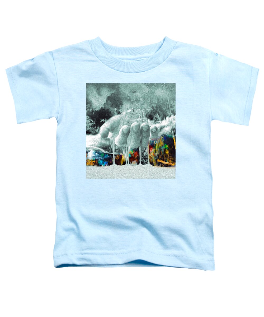 Clouds Toddler T-Shirt featuring the digital art Consciousness The Ineffable by Jeff Malderez